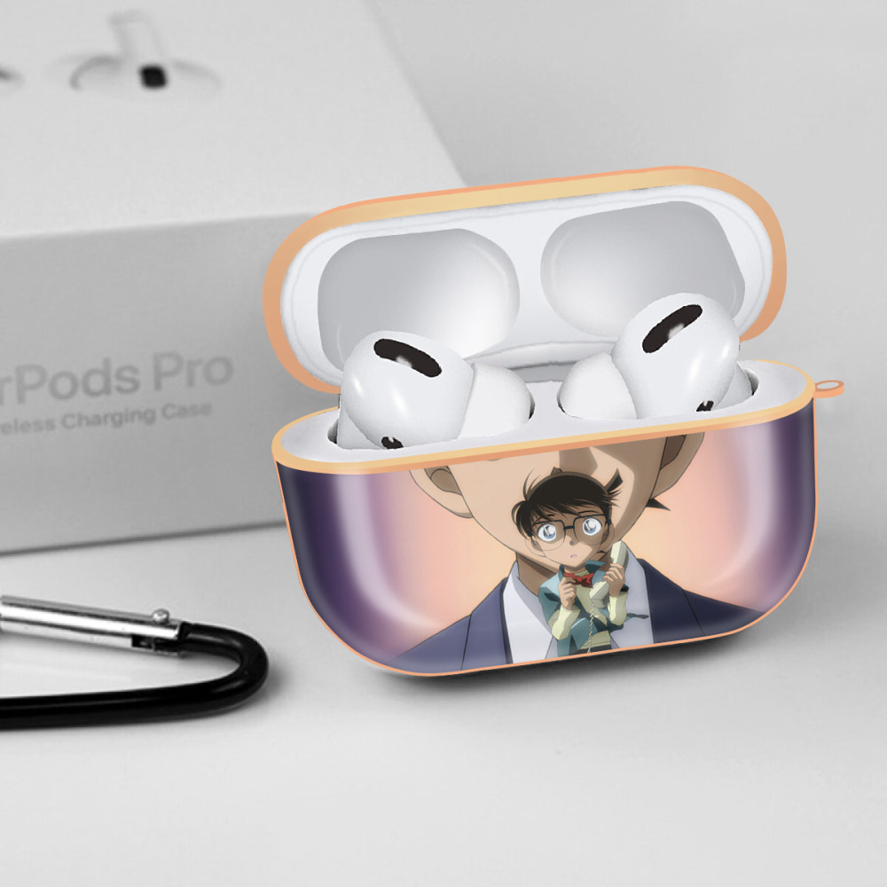名探偵コナン Detective Conan 【AirPods Pro用】ハードシェル保護ケース｜耐衝撃・防指紋・カラビナ付き商品仕様