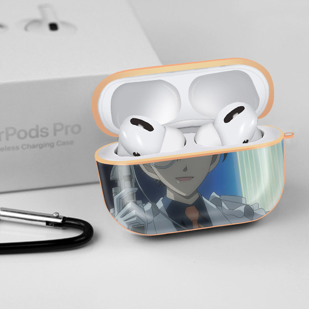 名探偵コナン Detective Conan 【AirPods Pro用】ハードシェル保護ケース｜耐衝撃・防指紋・カラビナ付き商品仕様