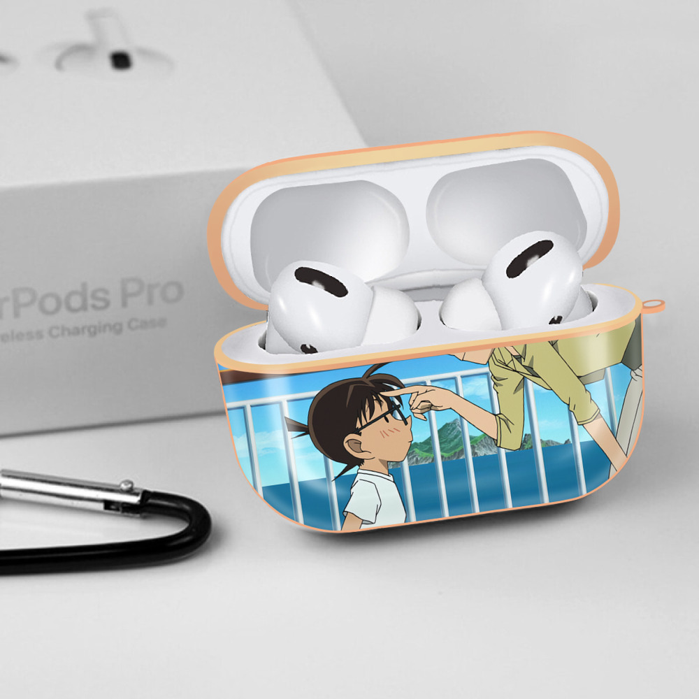名探偵コナン Detective Conan 【AirPods Pro用】ハードシェル保護ケース｜耐衝撃・防指紋・カラビナ付き商品仕様