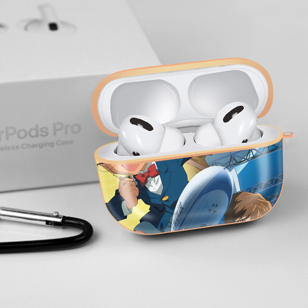 名探偵コナン Detective Conan 【AirPods Pro用】ハードシェル保護ケース｜耐衝撃・防指紋・カラビナ付き商品仕様