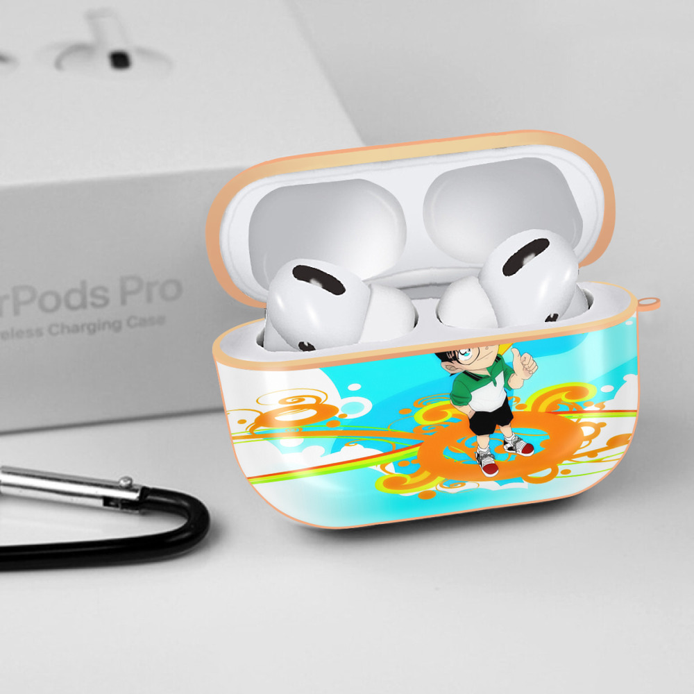 名探偵コナン Detective Conan 【AirPods Pro用】ハードシェル保護ケース｜耐衝撃・防指紋・カラビナ付き商品仕様