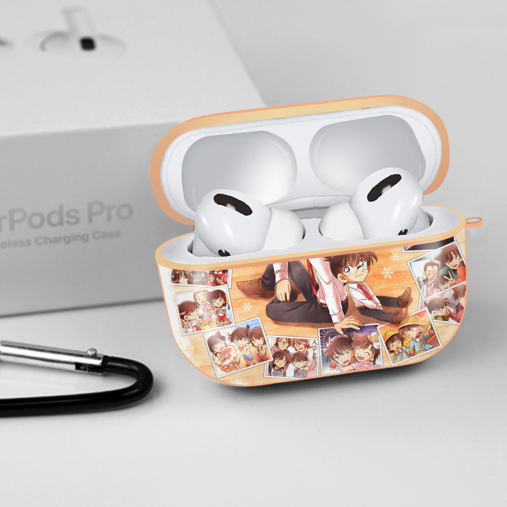 名探偵コナン Detective Conan 【AirPods Pro用】ハードシェル保護ケース｜耐衝撃・防指紋・カラビナ付き商品仕様