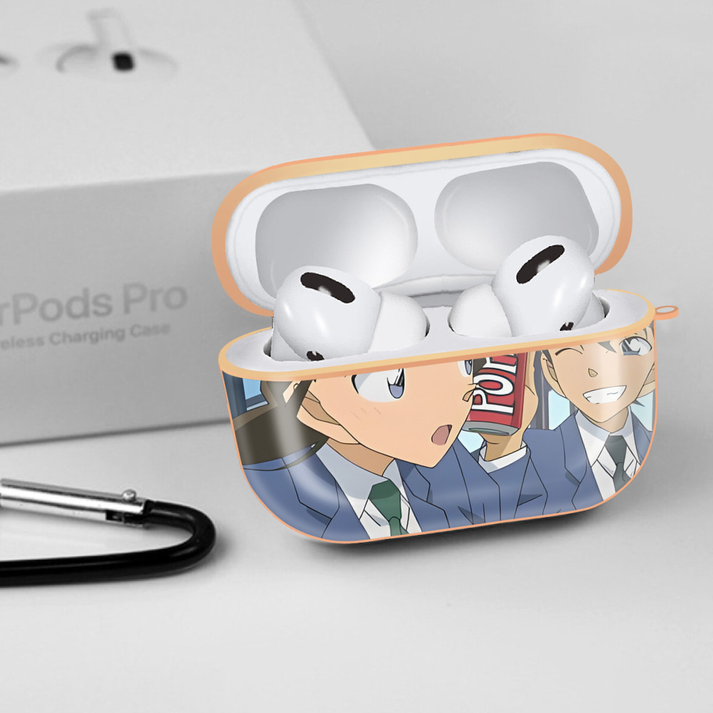 名探偵コナン Detective Conan 【AirPods Pro用】ハードシェル保護ケース｜耐衝撃・防指紋・カラビナ付き商品仕様
