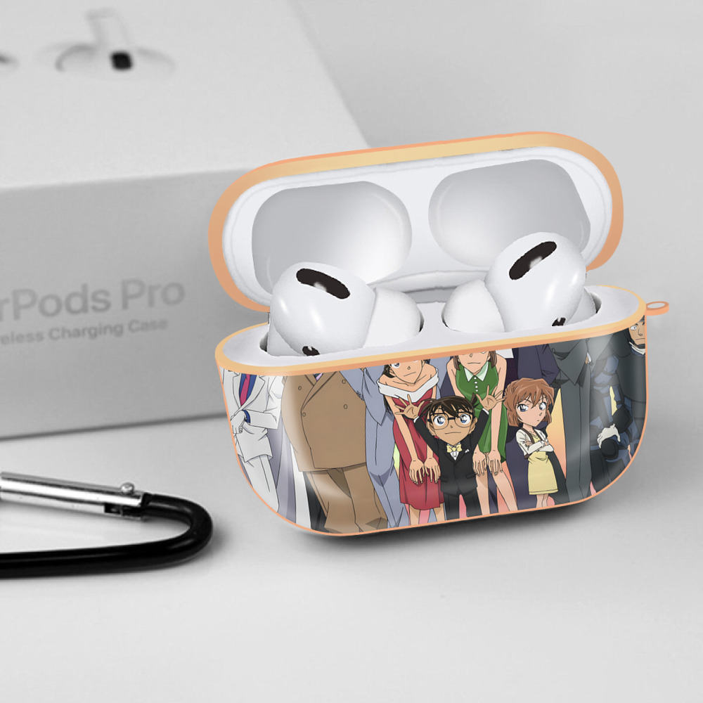 名探偵コナン Detective Conan 【AirPods Pro用】ハードシェル保護ケース｜耐衝撃・防指紋・カラビナ付き商品仕様