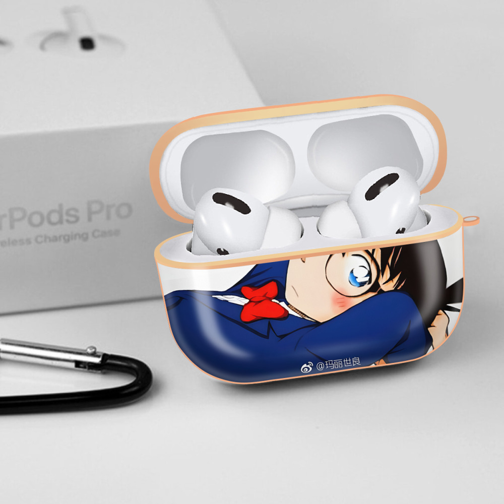 名探偵コナン Detective Conan 【AirPods Pro用】ハードシェル保護ケース｜耐衝撃・防指紋・カラビナ付き商品仕様
