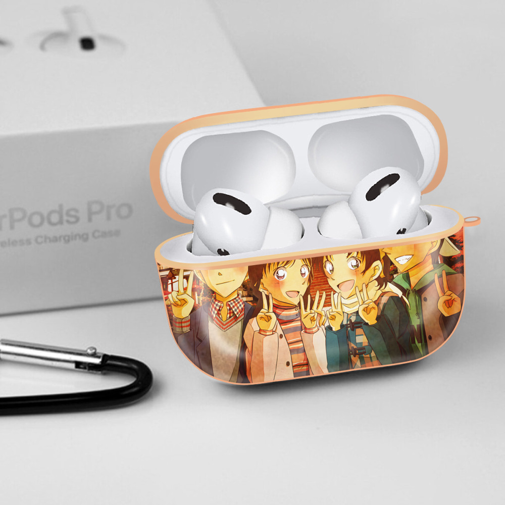 名探偵コナン Detective Conan 【AirPods Pro用】ハードシェル保護ケース｜耐衝撃・防指紋・カラビナ付き商品仕様
