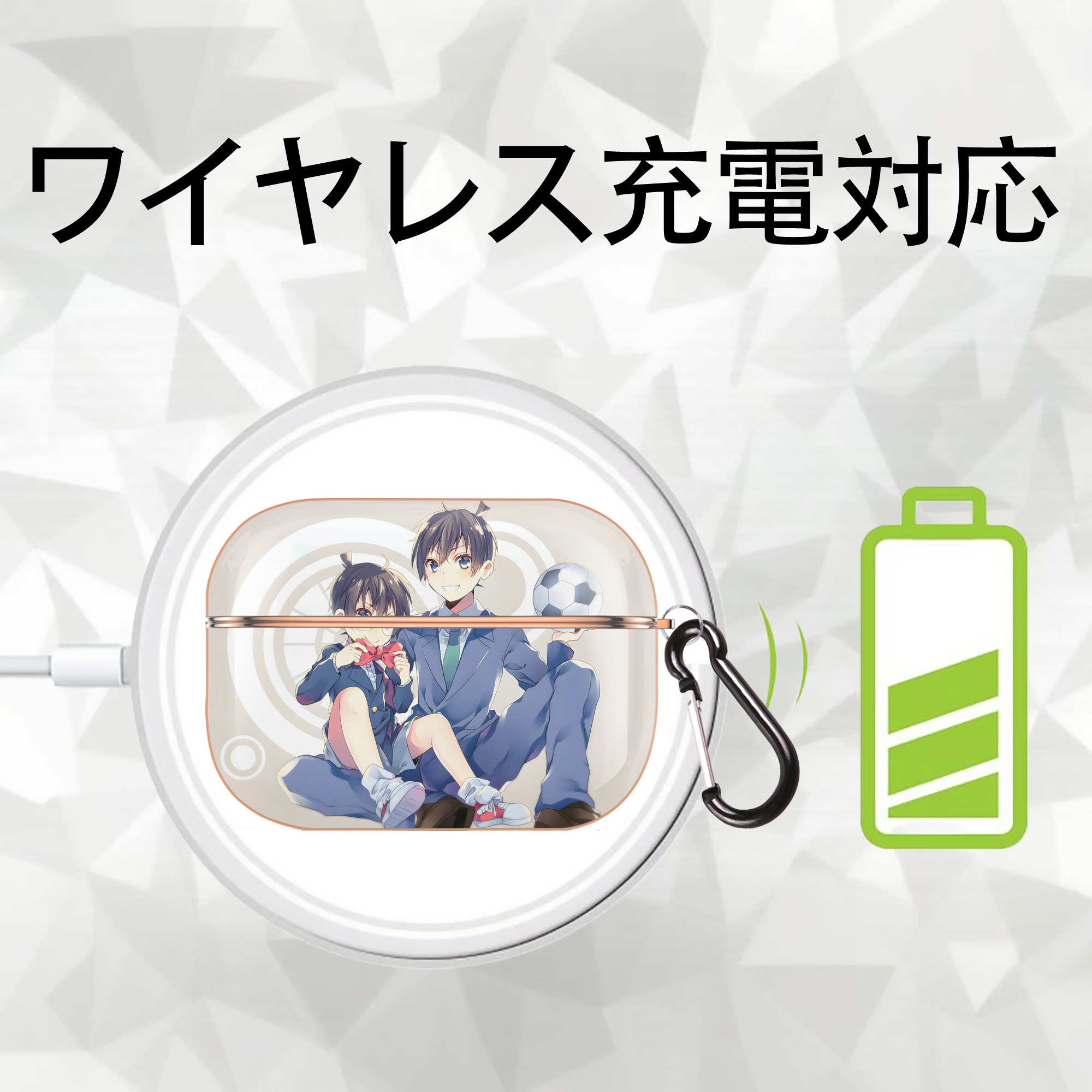 名探偵コナン Detective Conan 【AirPods Pro用】ハードシェル保護ケース｜耐衝撃・防指紋・カラビナ付き商品仕様