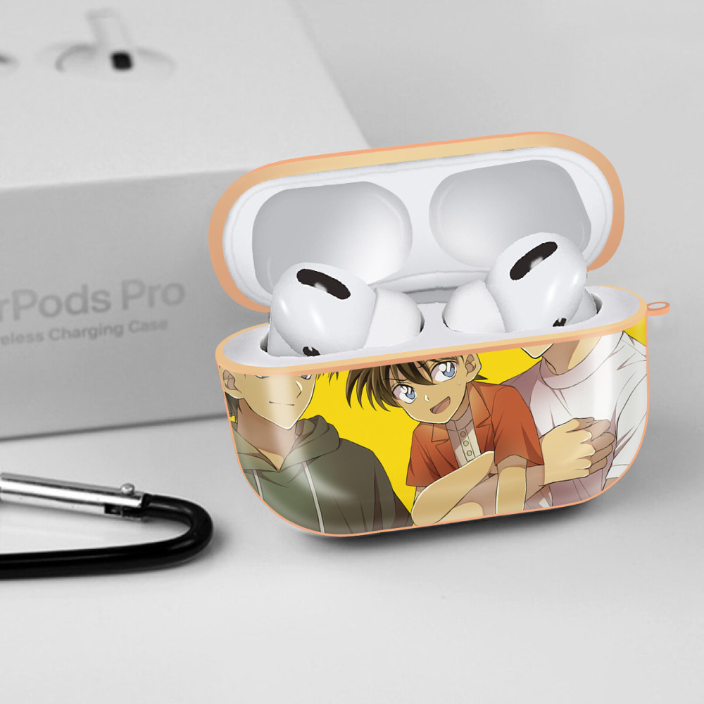 名探偵コナン Detective Conan 【AirPods Pro用】ハードシェル保護ケース｜耐衝撃・防指紋・カラビナ付き商品仕様