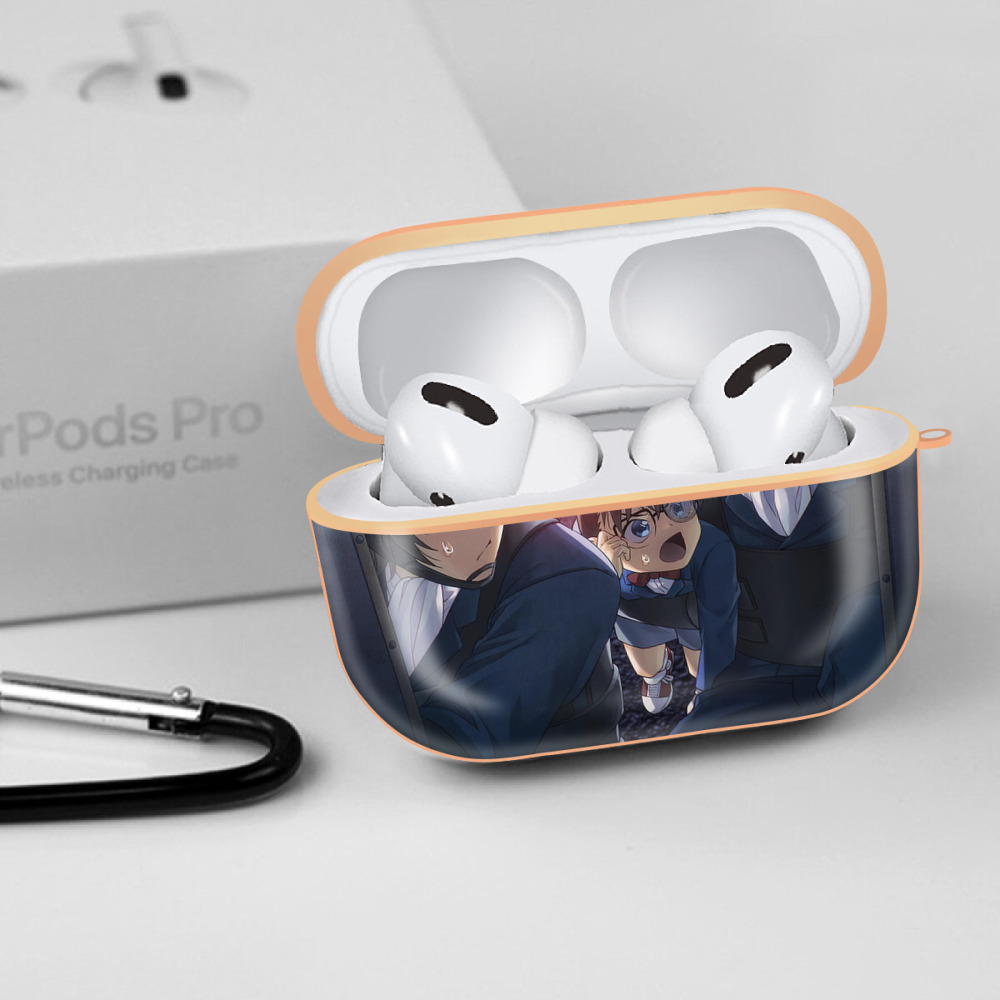 名探偵コナン Detective Conan 【AirPods Pro用】ハードシェル保護ケース｜耐衝撃・防指紋・カラビナ付き商品仕様