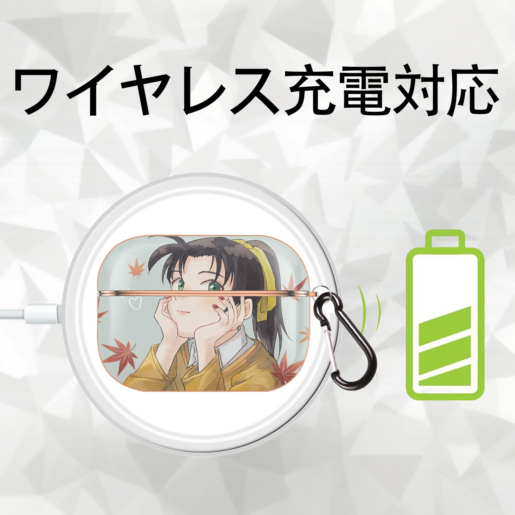 名探偵コナン Detective Conan 【AirPods Pro用】ハードシェル保護ケース｜耐衝撃・防指紋・カラビナ付き商品仕様