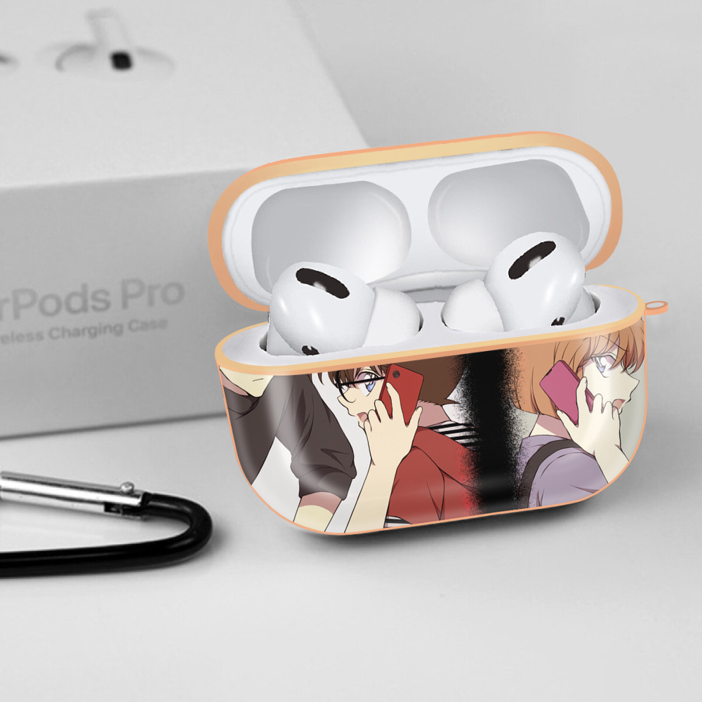 名探偵コナン Detective Conan 【AirPods Pro用】ハードシェル保護ケース｜耐衝撃・防指紋・カラビナ付き商品仕様