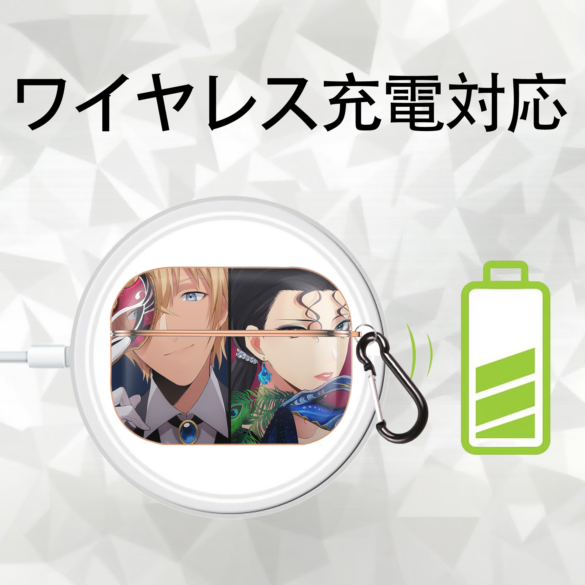 名探偵コナン Detective Conan 【AirPods Pro用】ハードシェル保護ケース｜耐衝撃・防指紋・カラビナ付き商品仕様