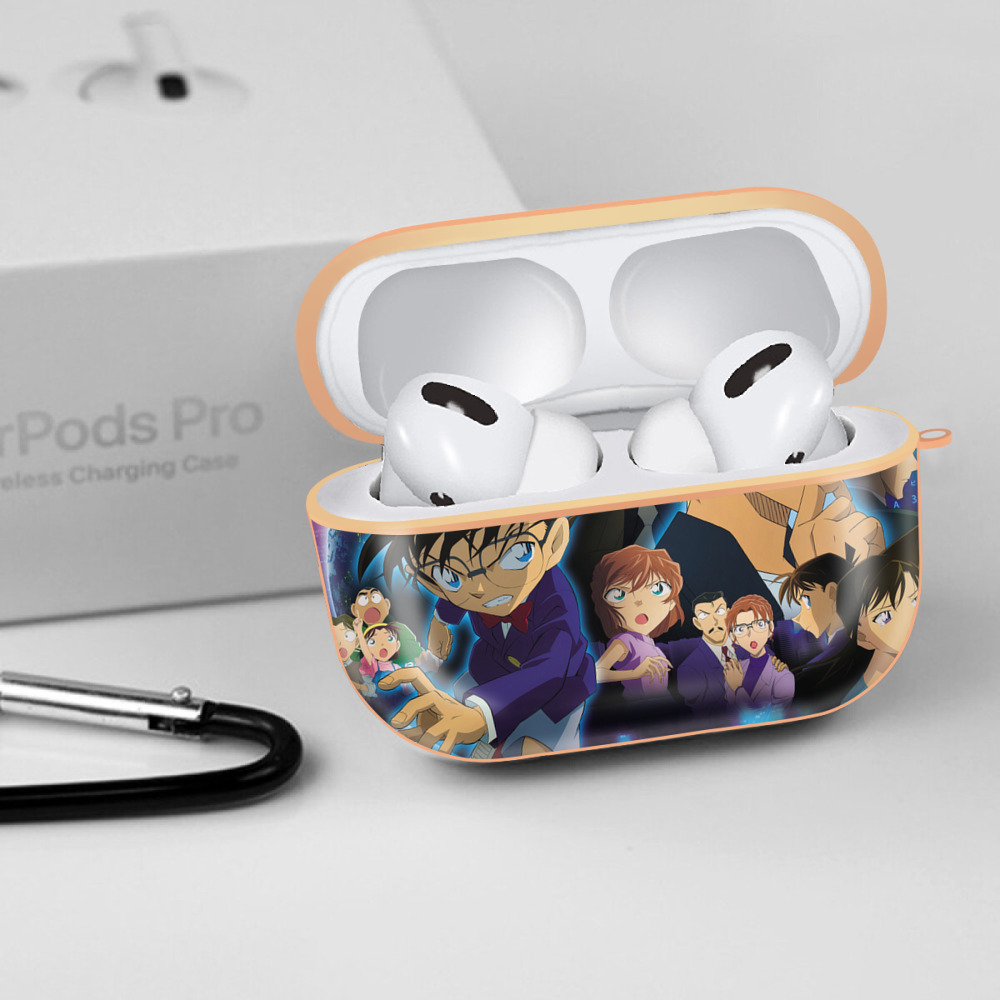 名探偵コナン Detective Conan 【AirPods Pro用】ハードシェル保護ケース｜耐衝撃・防指紋・カラビナ付き商品仕様