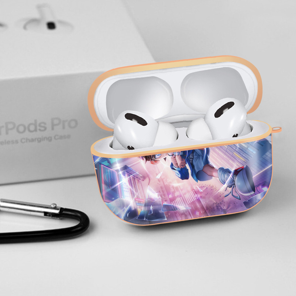 名探偵コナン Detective Conan 【AirPods Pro用】ハードシェル保護ケース｜耐衝撃・防指紋・カラビナ付き商品仕様