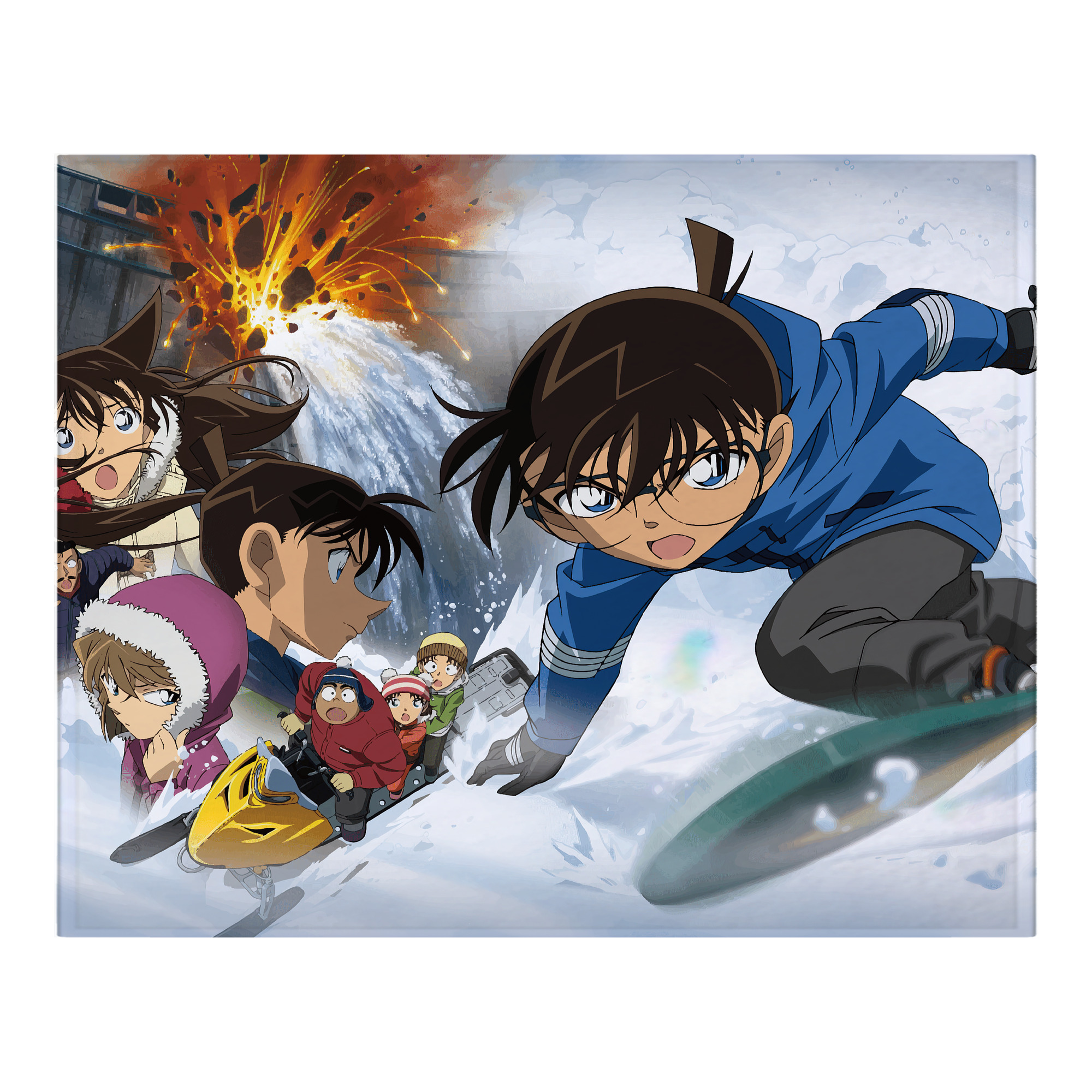 （画像用） 名探偵コナン Detective Conan フランネルブランケット・多サイズ対応（横型）