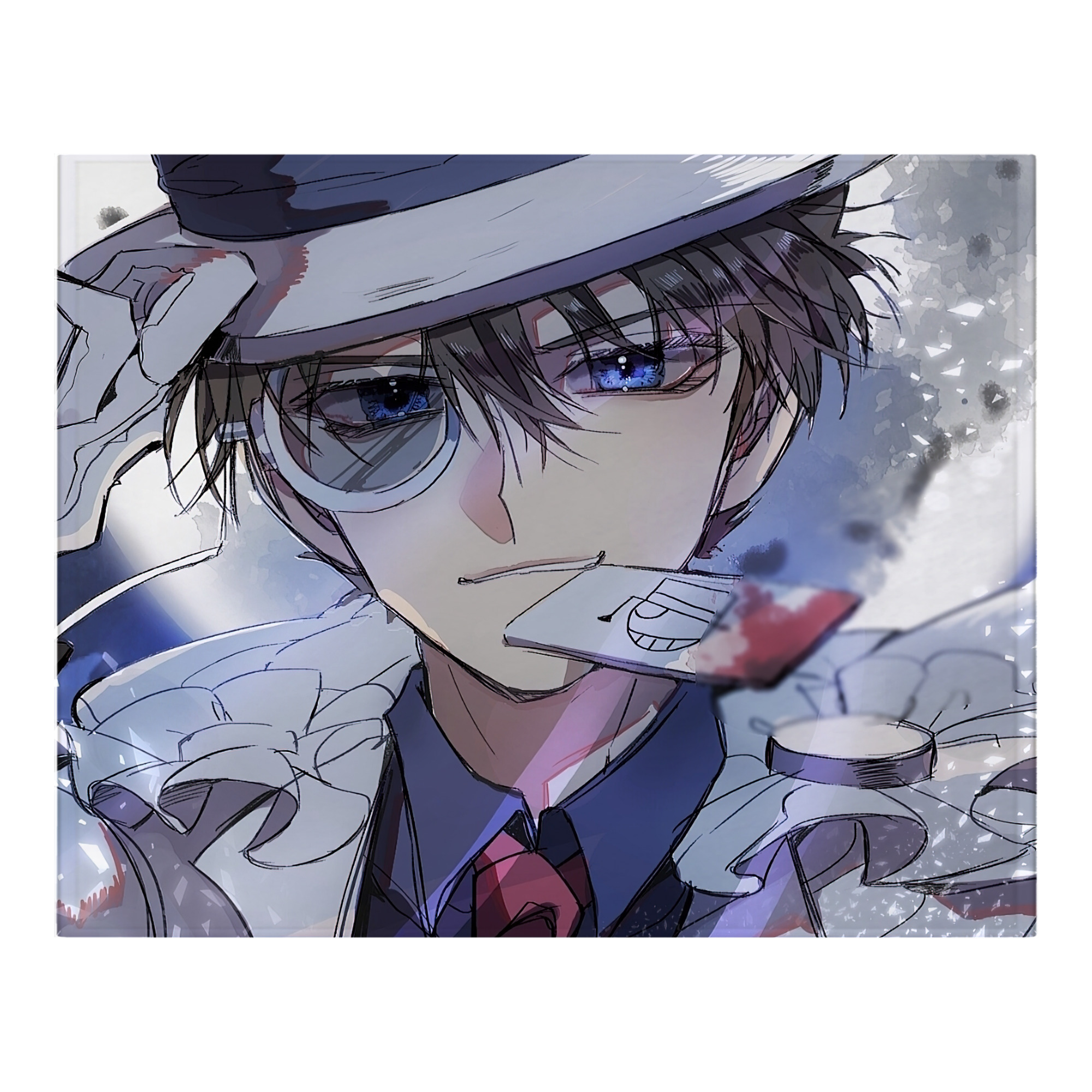 （画像用） 名探偵コナン Detective Conan フランネルブランケット・多サイズ対応（横型）