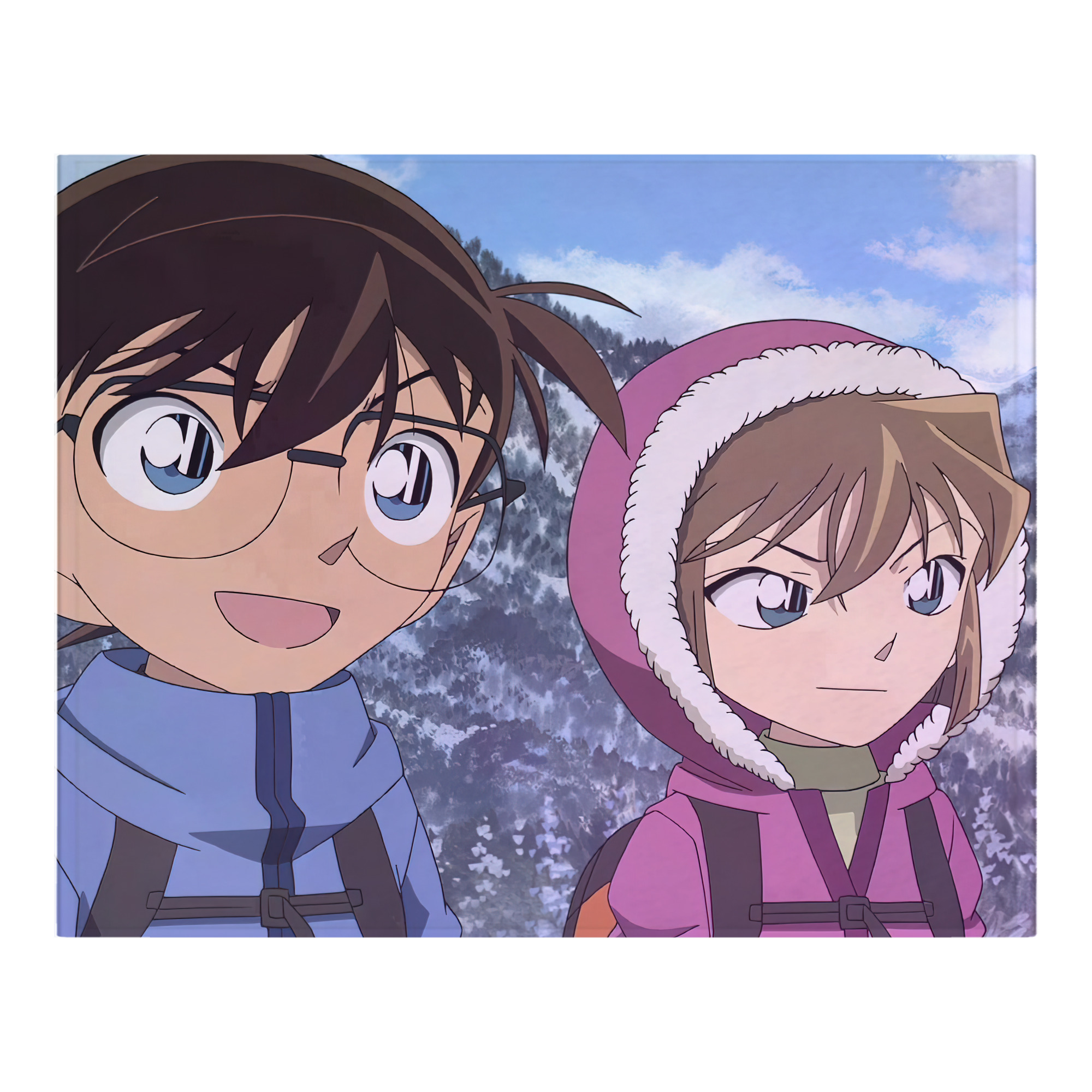 （画像用） 名探偵コナン Detective Conan フランネルブランケット・多サイズ対応（横型）