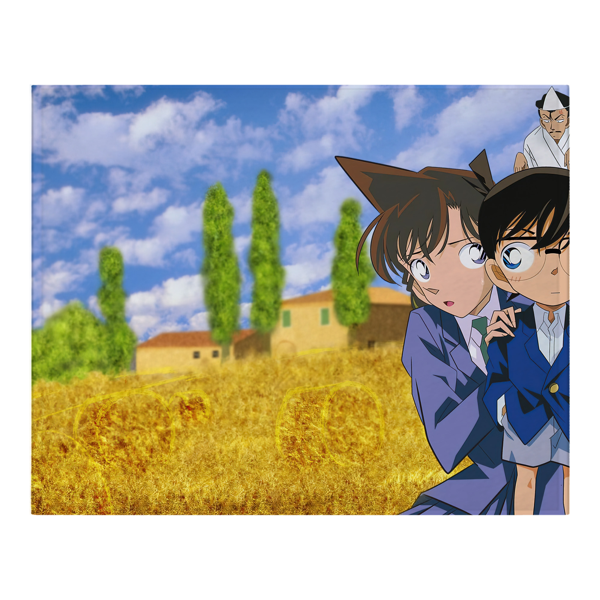 （画像用） 名探偵コナン Detective Conan フランネルブランケット・多サイズ対応（横型）