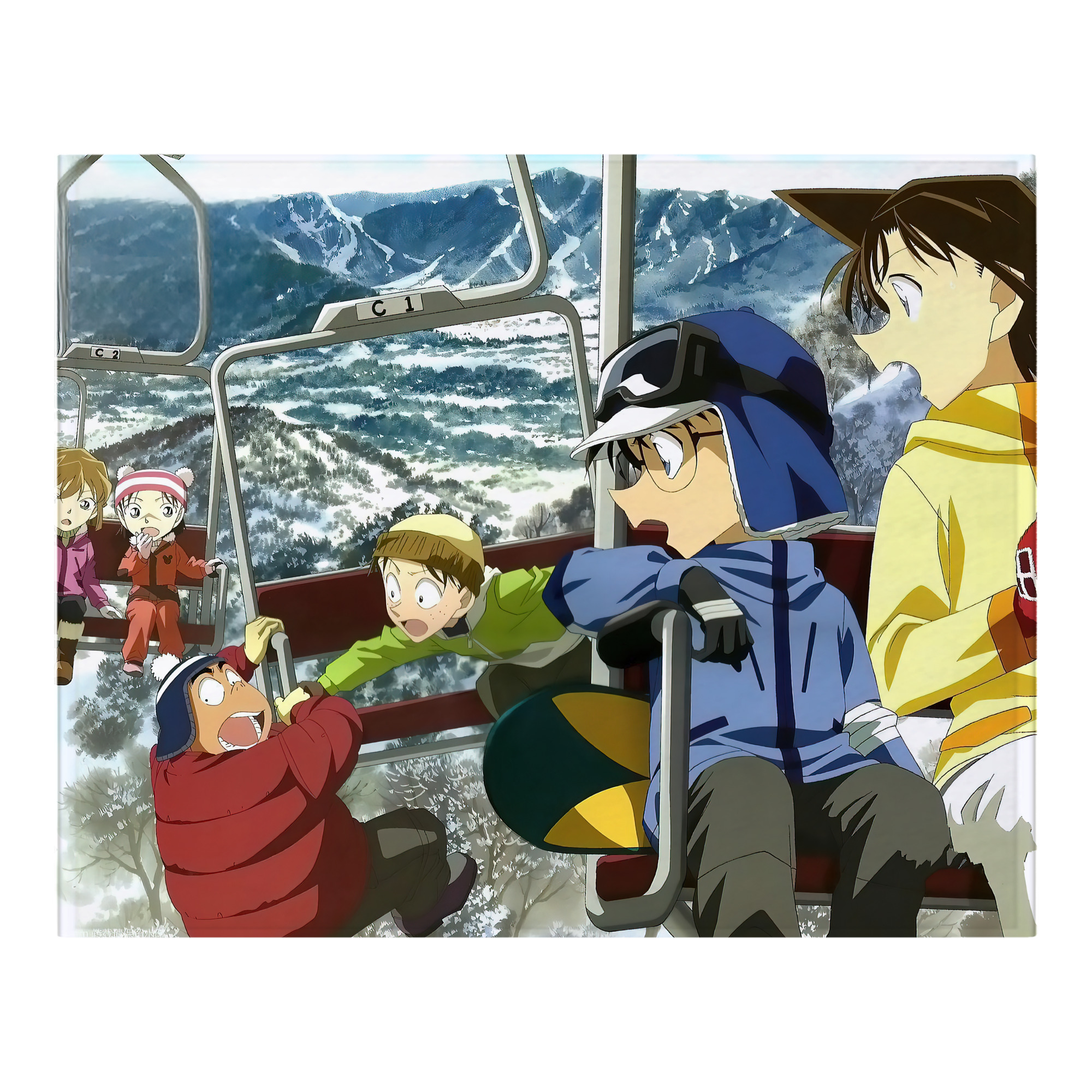 （画像用） 名探偵コナン Detective Conan フランネルブランケット・多サイズ対応（横型）
