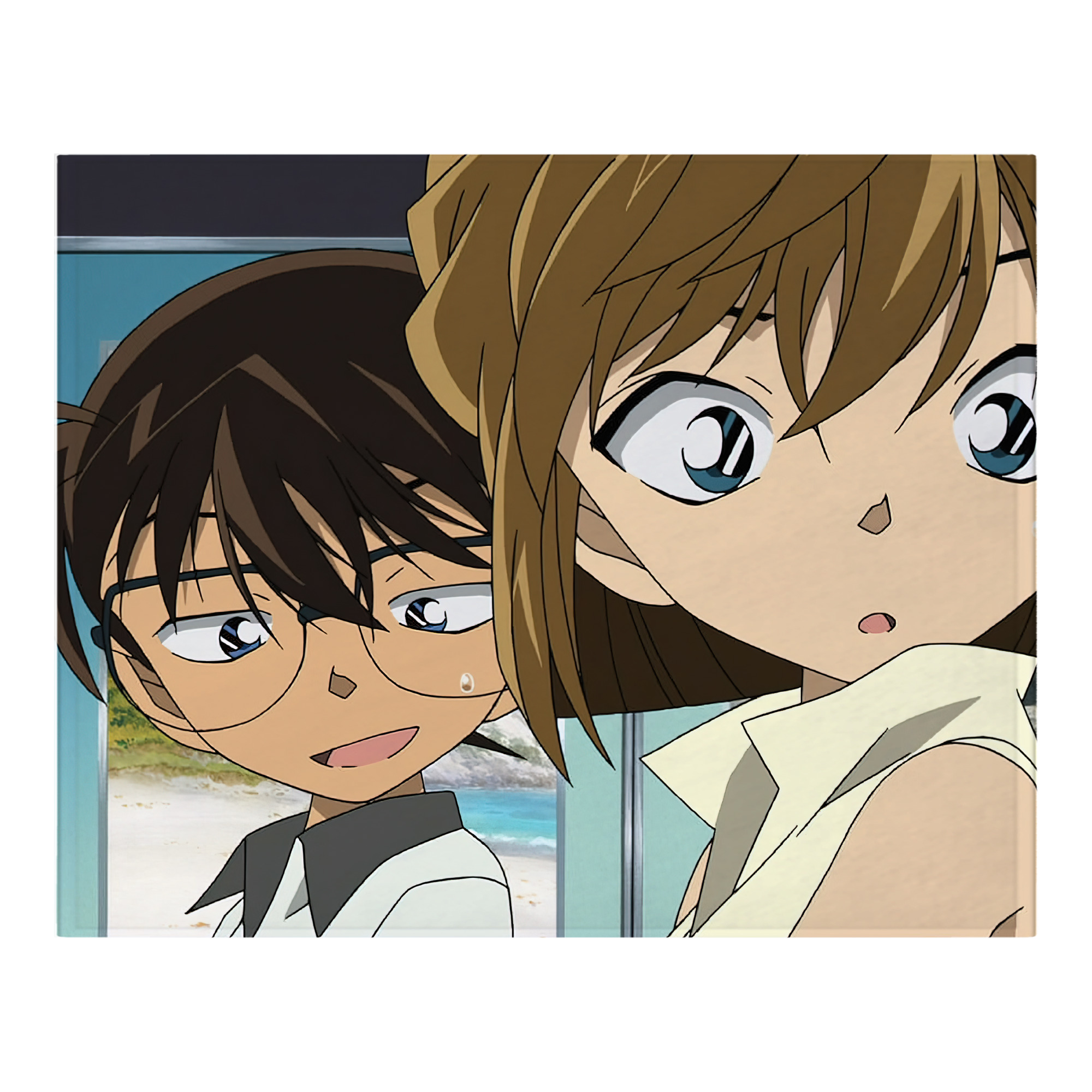 （画像用） 名探偵コナン Detective Conan フランネルブランケット・多サイズ対応（横型）