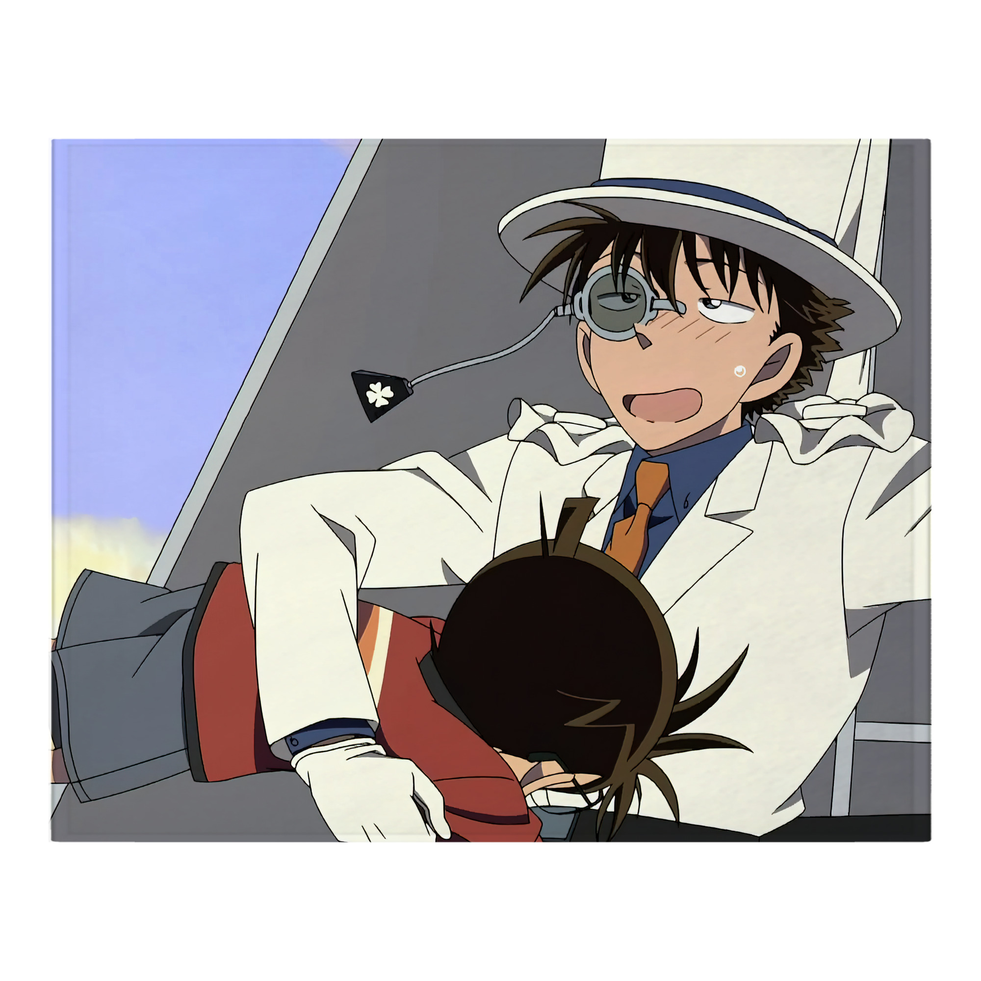 （画像用） 名探偵コナン Detective Conan フランネルブランケット・多サイズ対応（横型）