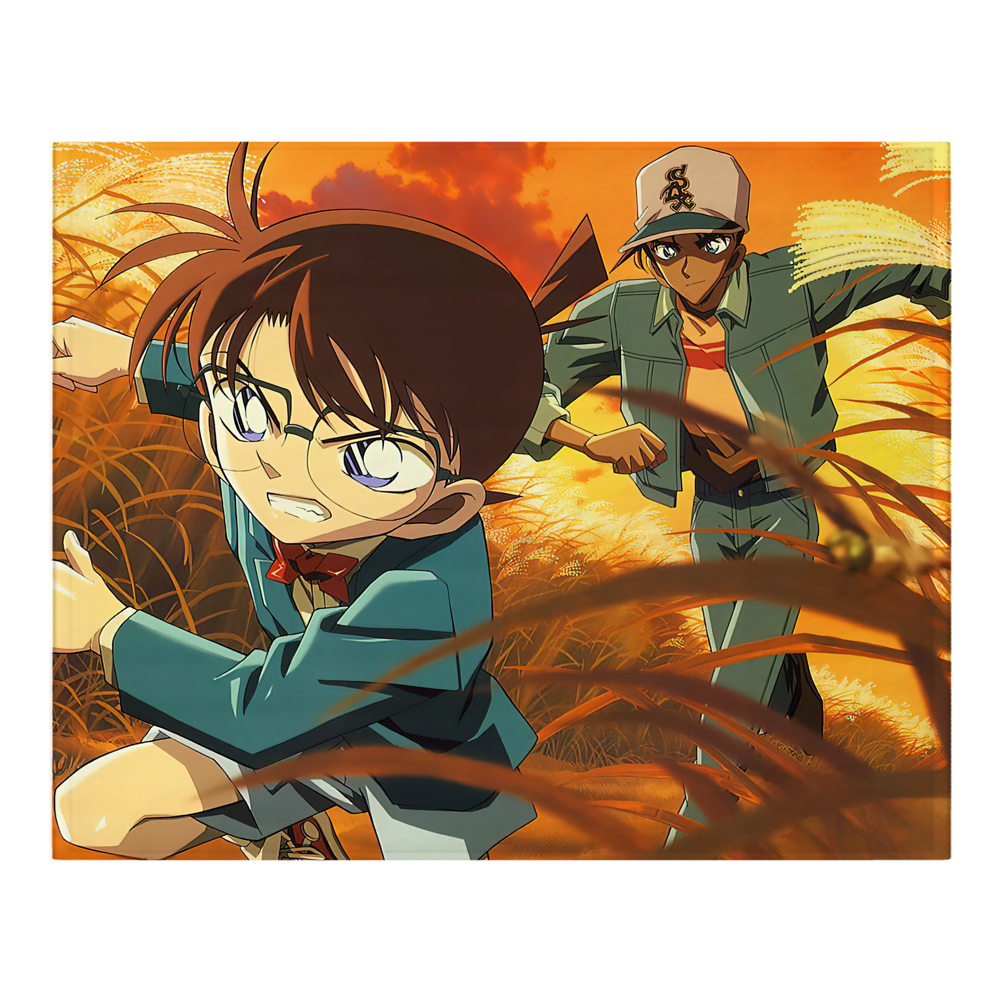 （画像用） 名探偵コナン Detective Conan フランネルブランケット・多サイズ対応（横型）