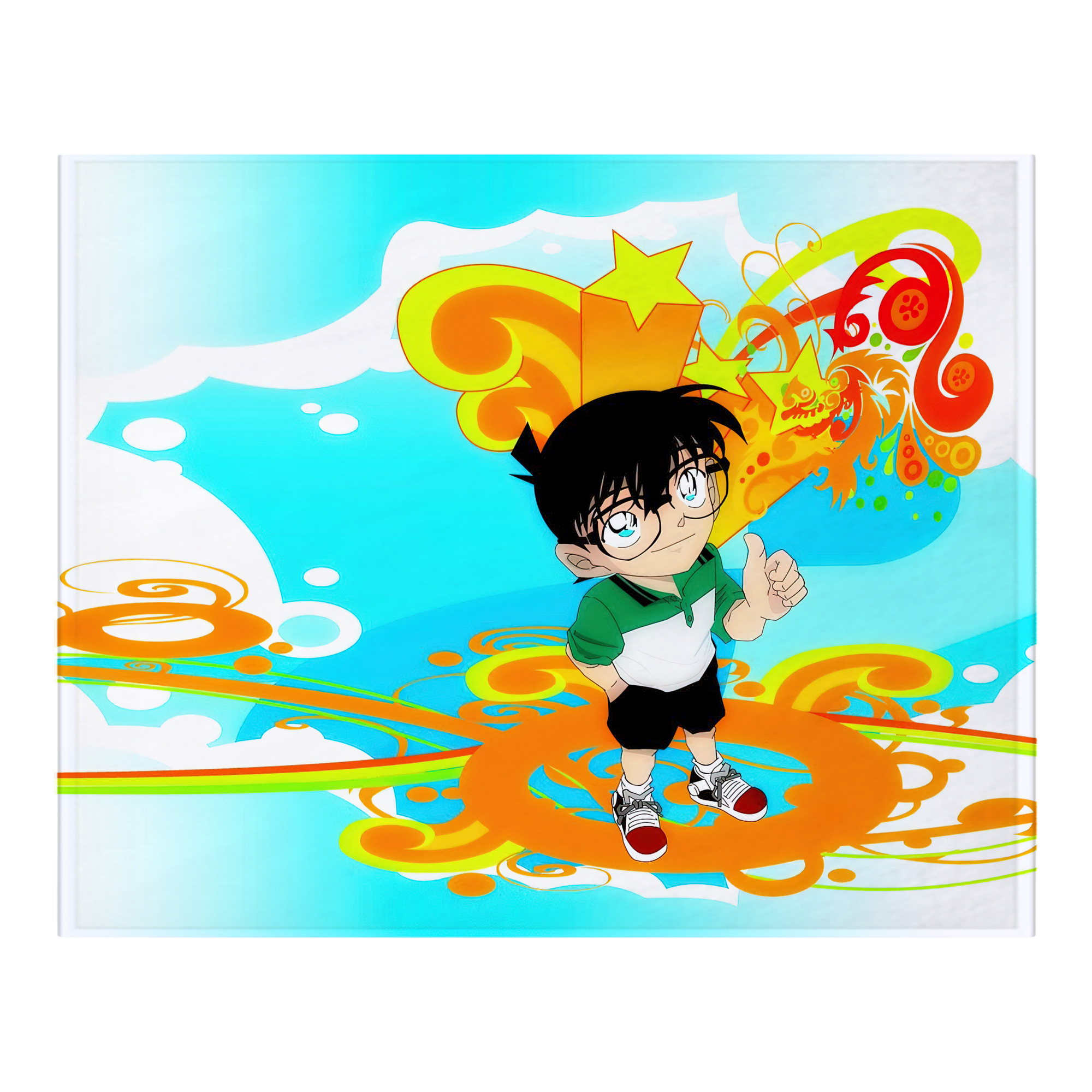 （画像用） 名探偵コナン Detective Conan フランネルブランケット・多サイズ対応（横型）