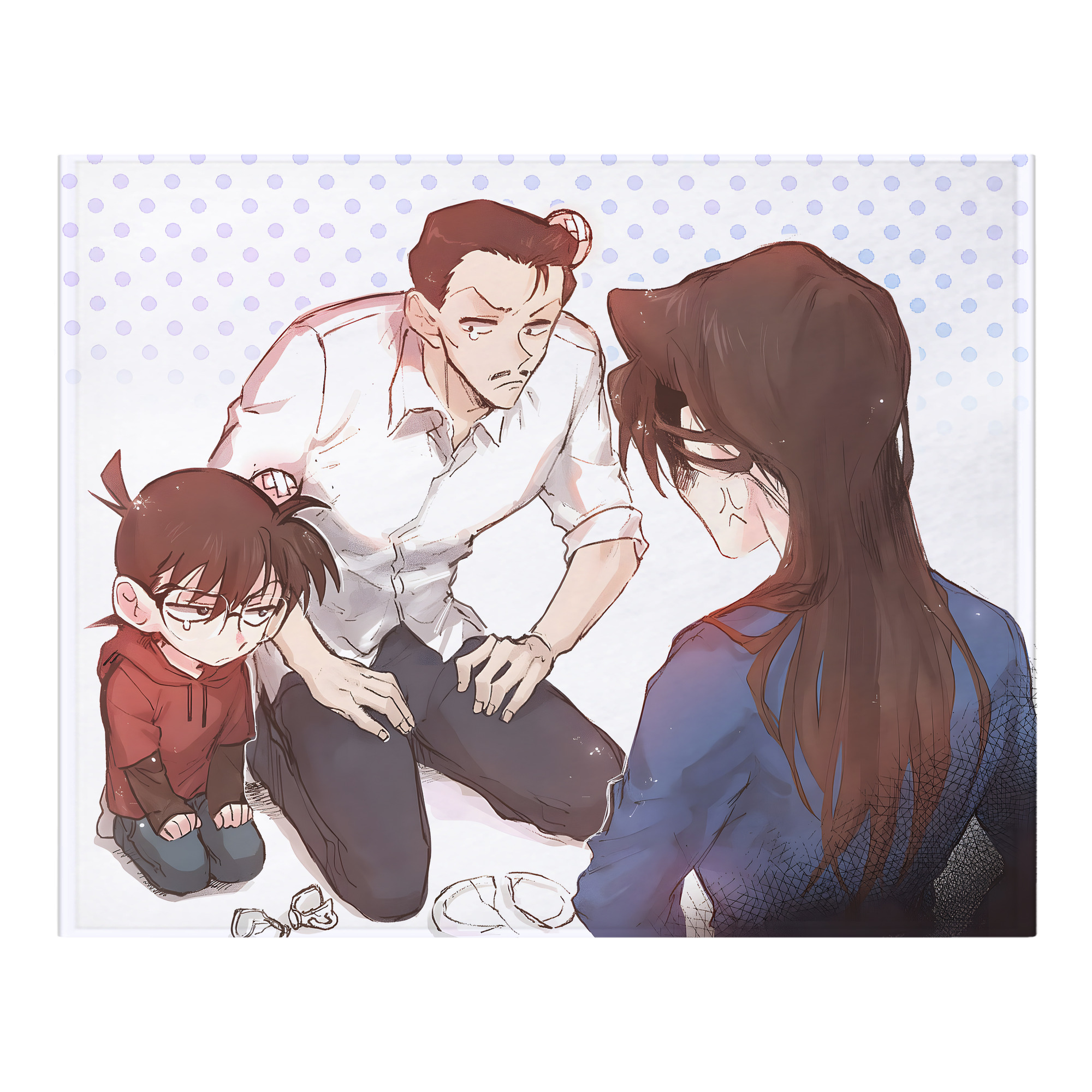 （画像用） 名探偵コナン Detective Conan フランネルブランケット・多サイズ対応（横型）