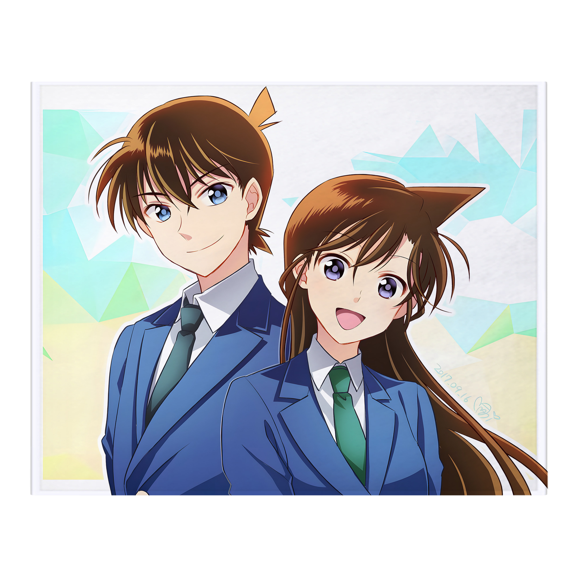 （画像用） 名探偵コナン Detective Conan フランネルブランケット・多サイズ対応（横型）