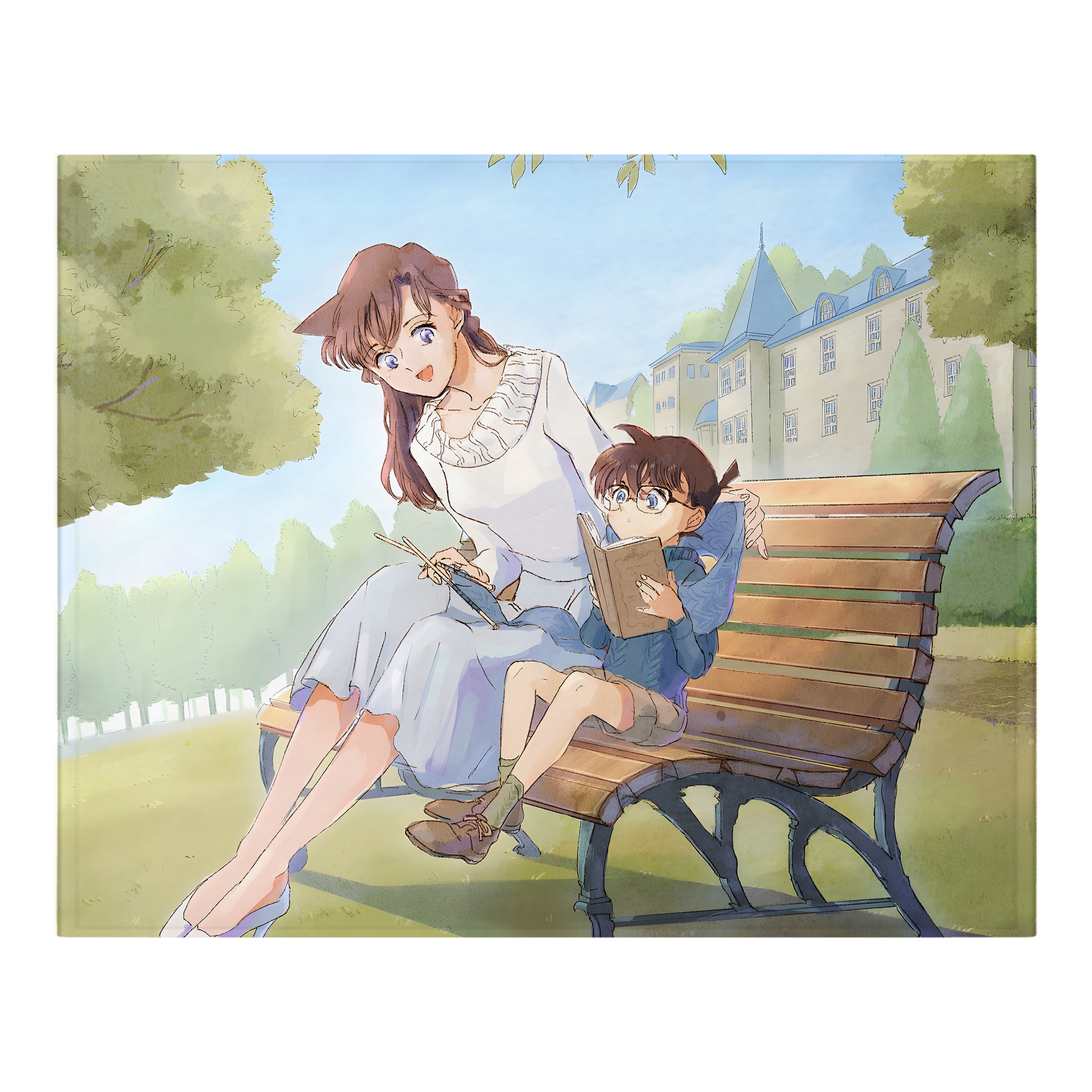 （画像用） 名探偵コナン Detective Conan フランネルブランケット・多サイズ対応（横型）