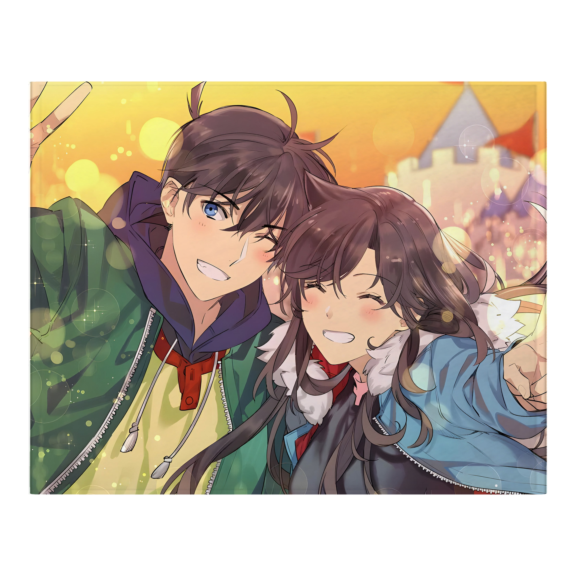 （画像用） 名探偵コナン Detective Conan フランネルブランケット・多サイズ対応（横型）