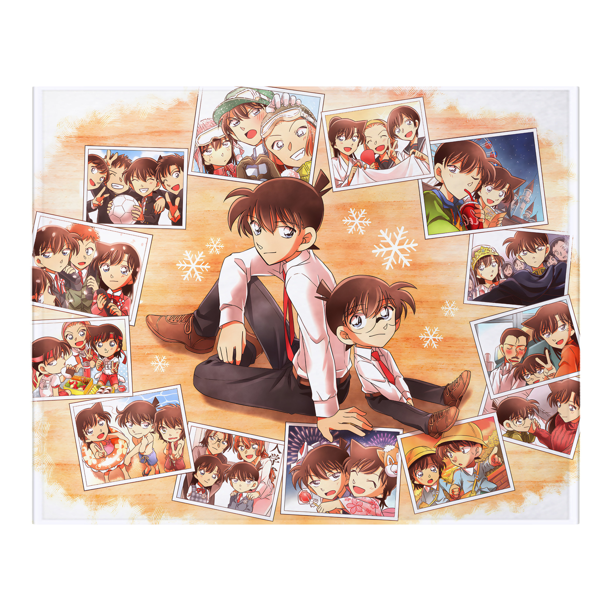（画像用） 名探偵コナン Detective Conan フランネルブランケット・多サイズ対応（横型）
