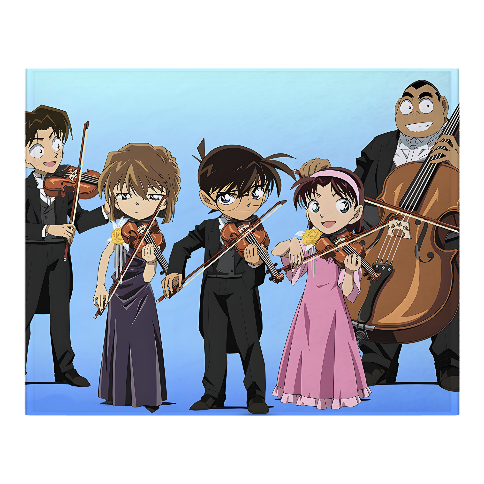 （画像用） 名探偵コナン Detective Conan フランネルブランケット・多サイズ対応（横型）