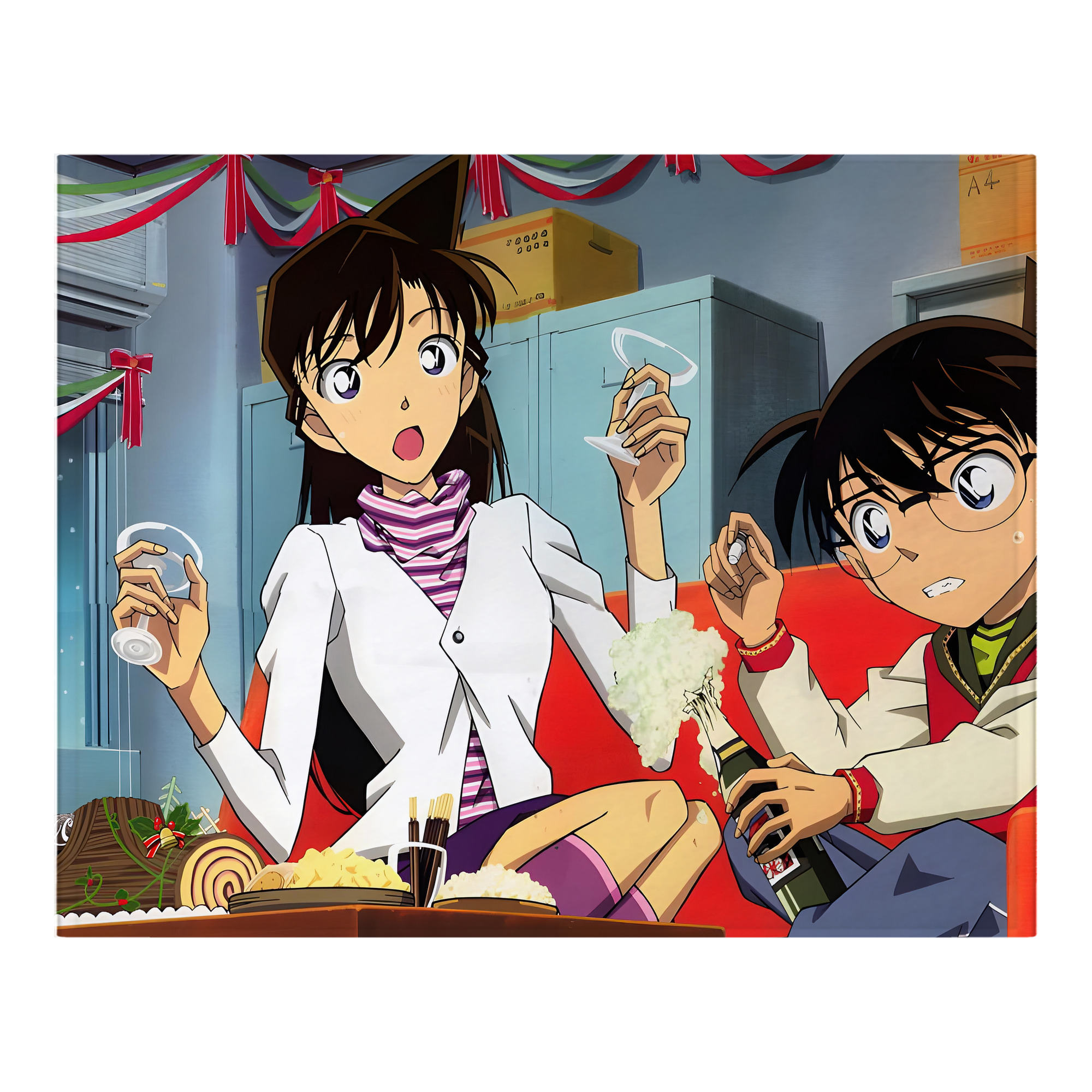 （画像用） 名探偵コナン Detective Conan フランネルブランケット・多サイズ対応（横型）