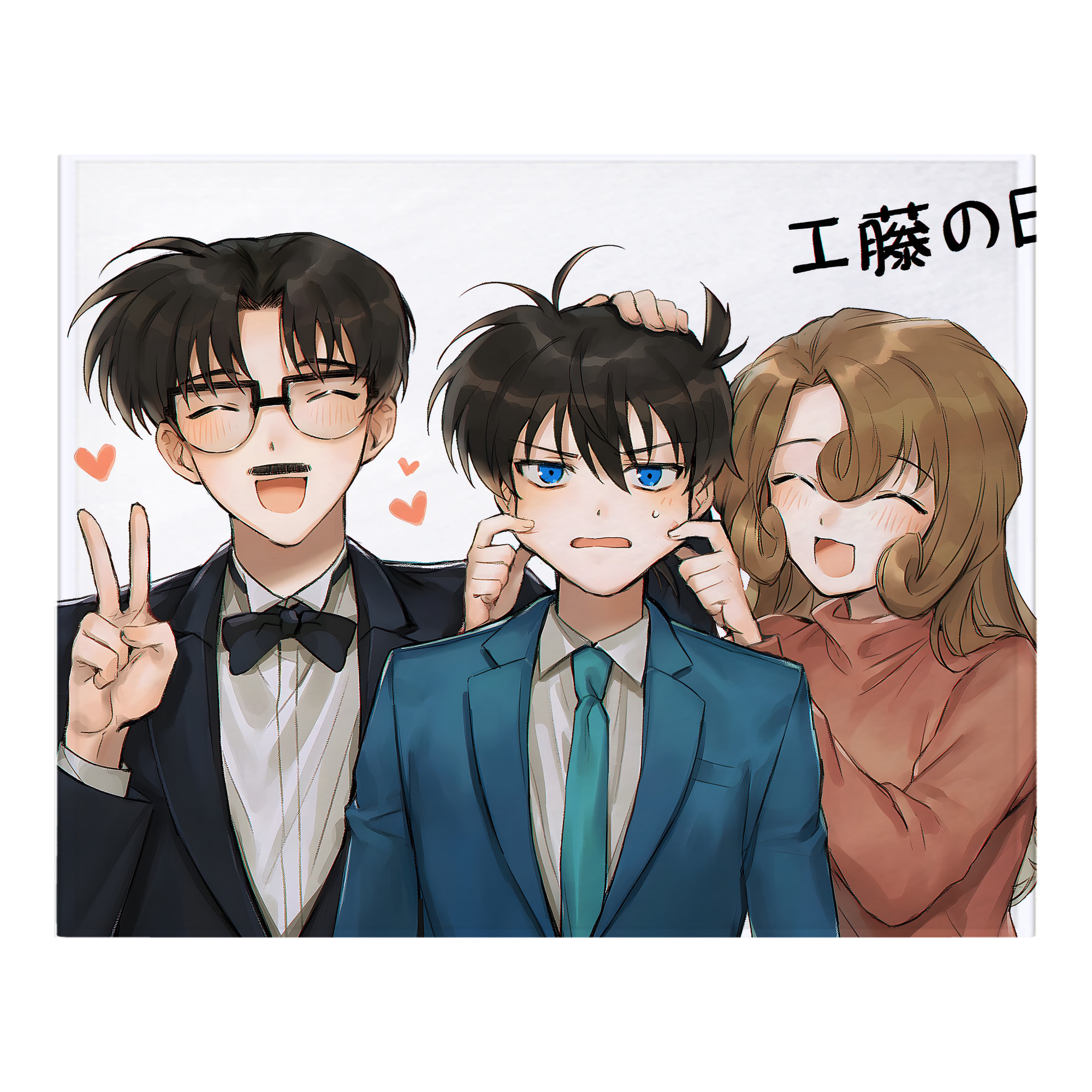 （画像用） 名探偵コナン Detective Conan フランネルブランケット・多サイズ対応（横型）