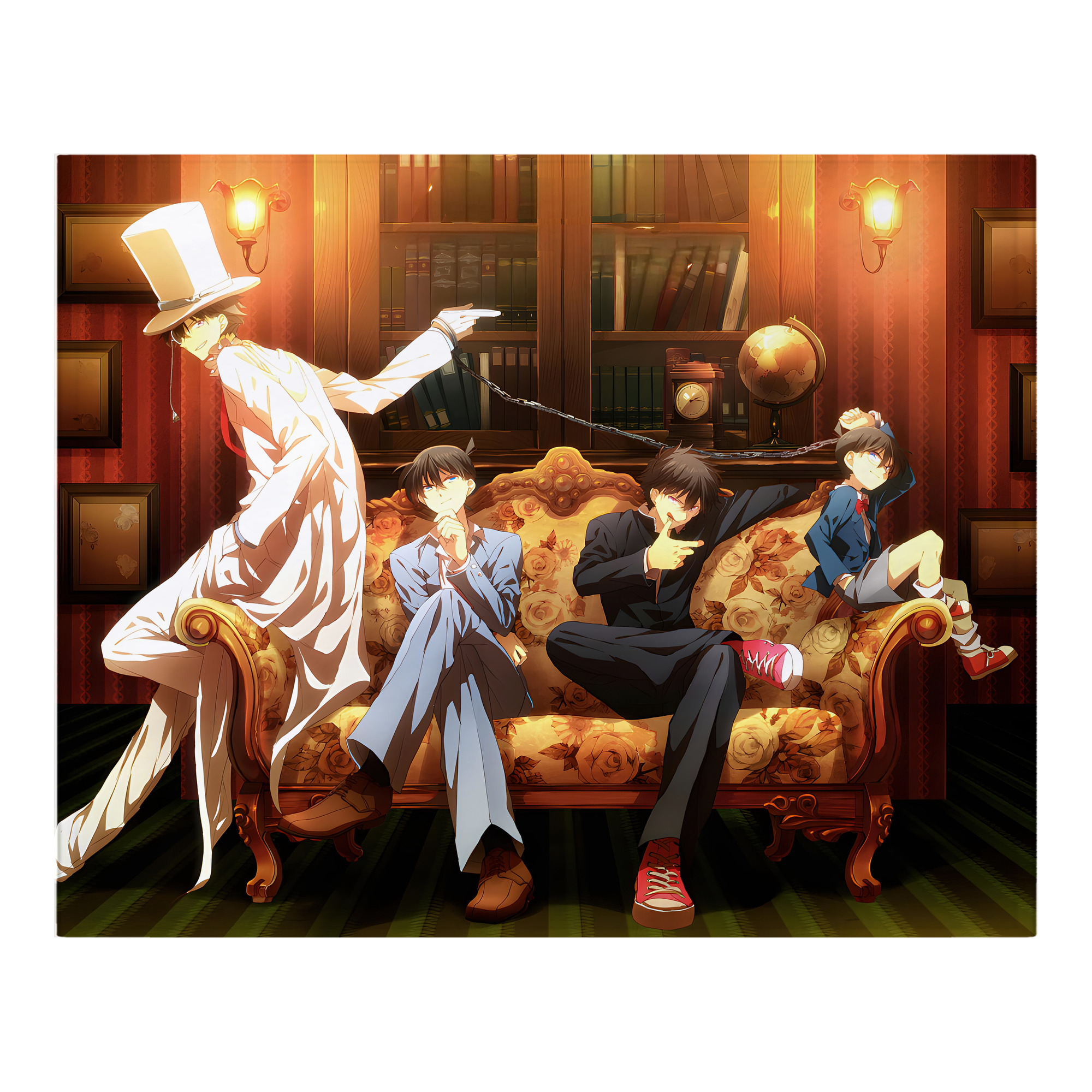 （画像用） 名探偵コナン Detective Conan フランネルブランケット・多サイズ対応（横型）