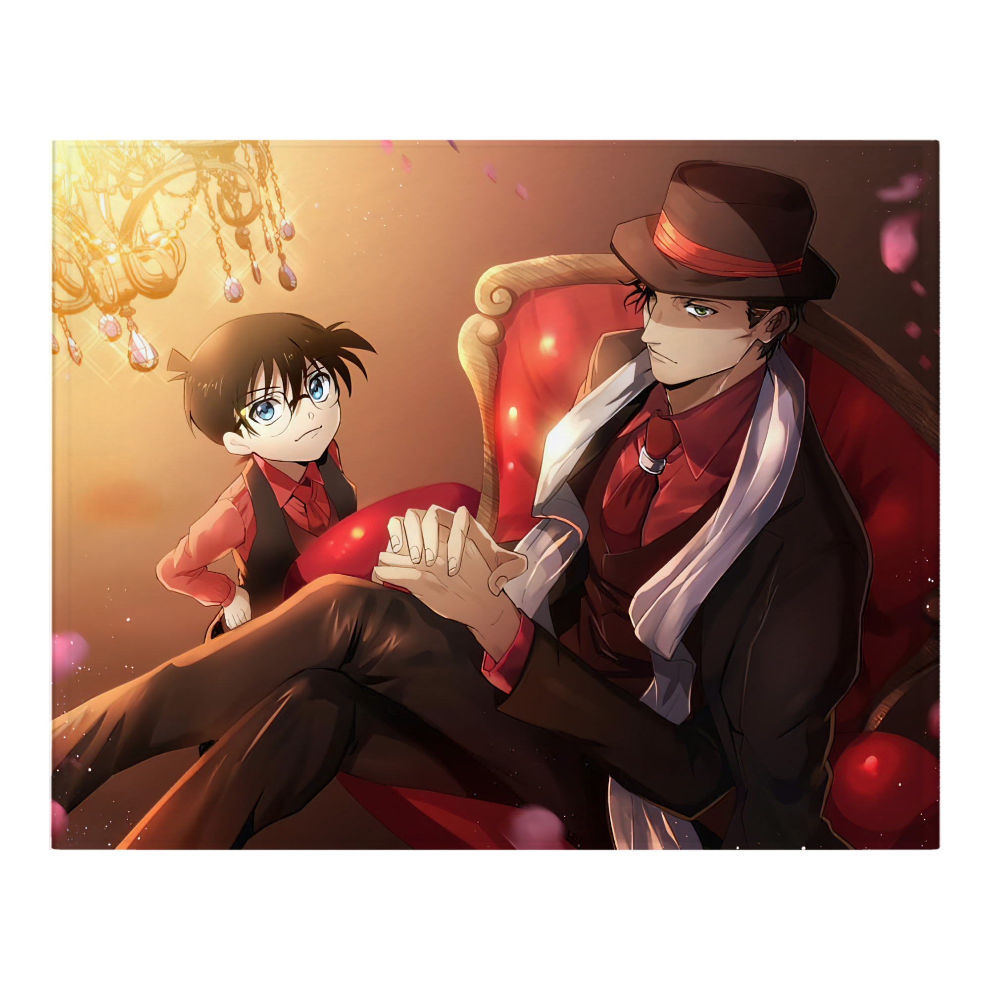 （画像用） 名探偵コナン Detective Conan フランネルブランケット・多サイズ対応（横型）