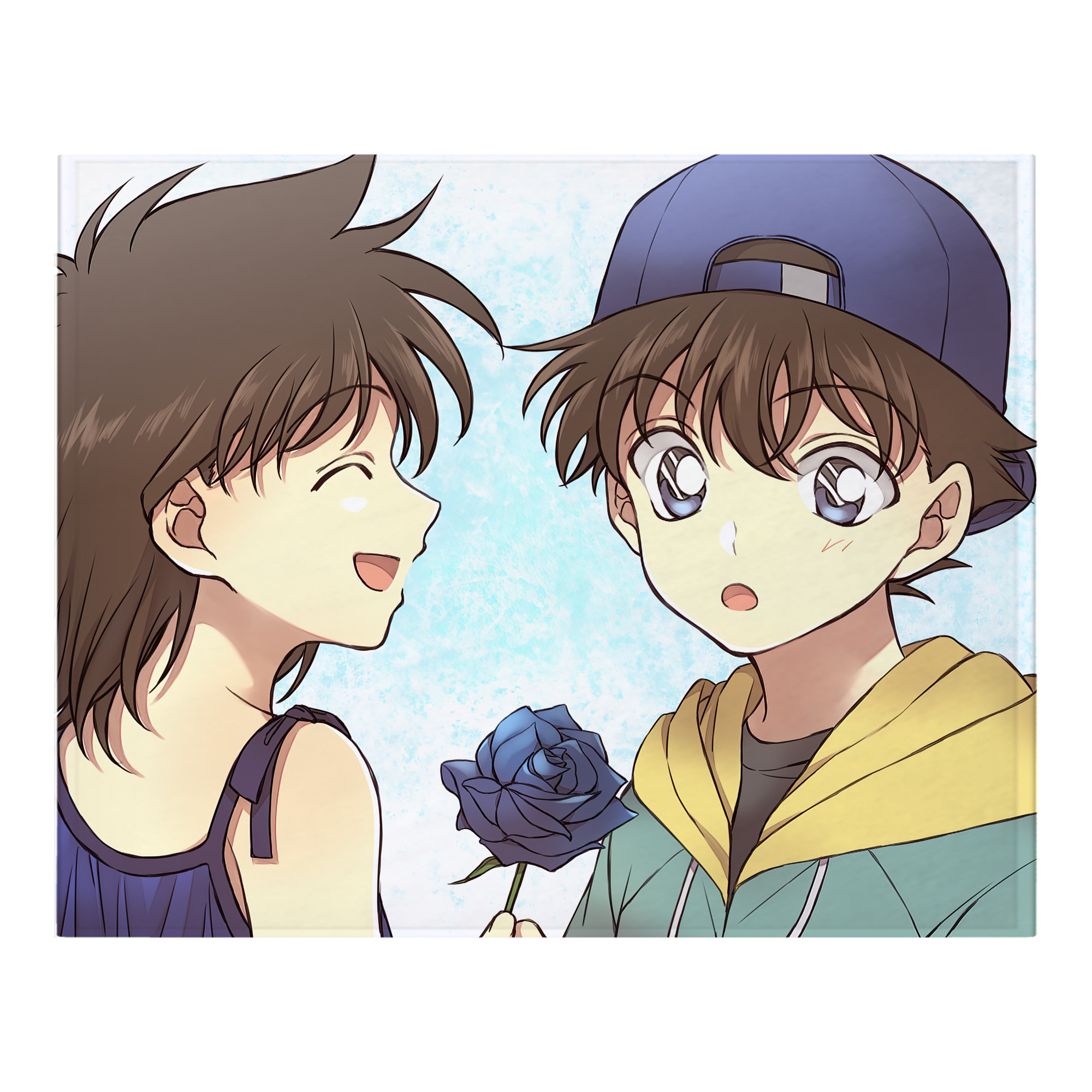 （画像用） 名探偵コナン Detective Conan フランネルブランケット・多サイズ対応（横型）