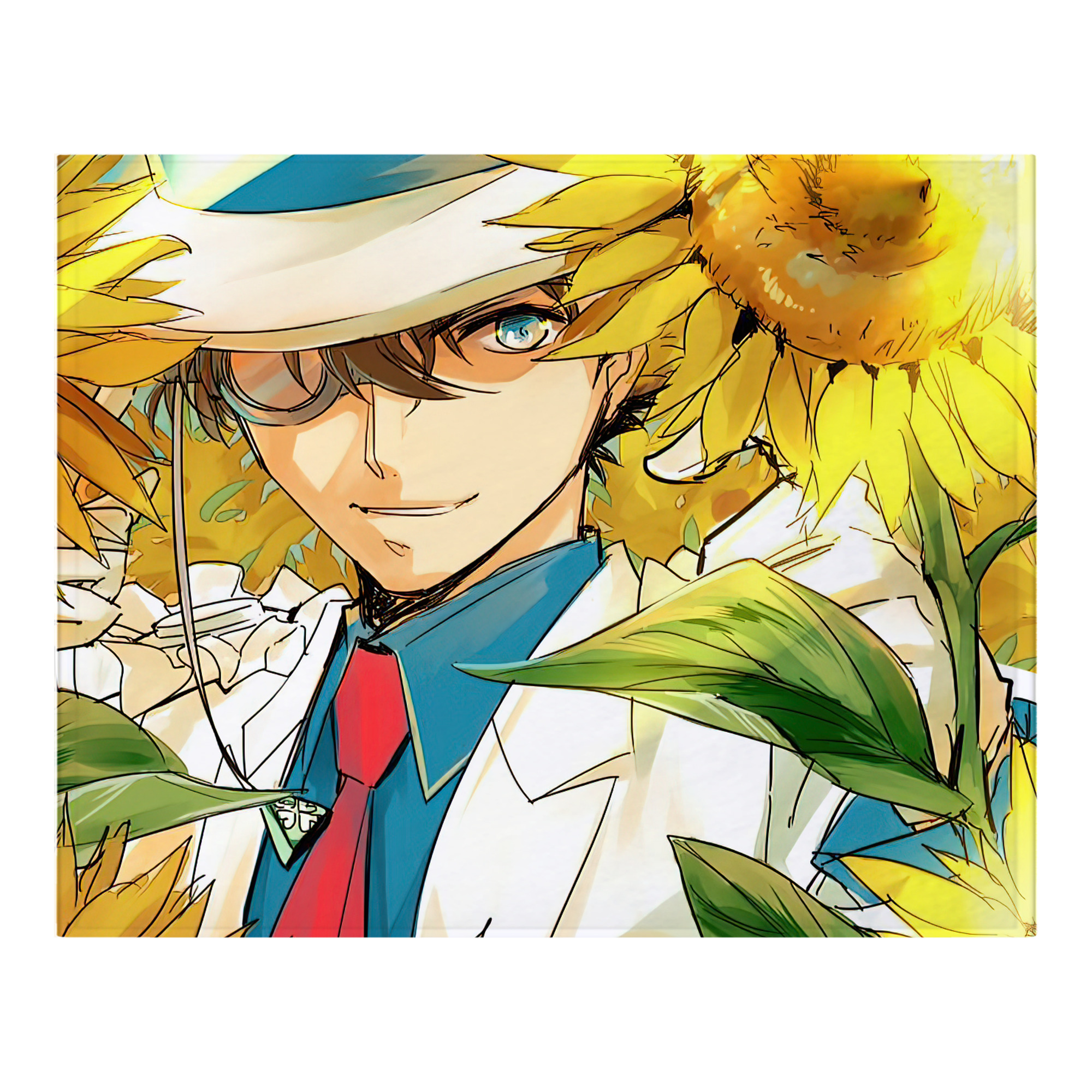 （画像用） 名探偵コナン Detective Conan フランネルブランケット・多サイズ対応（横型）