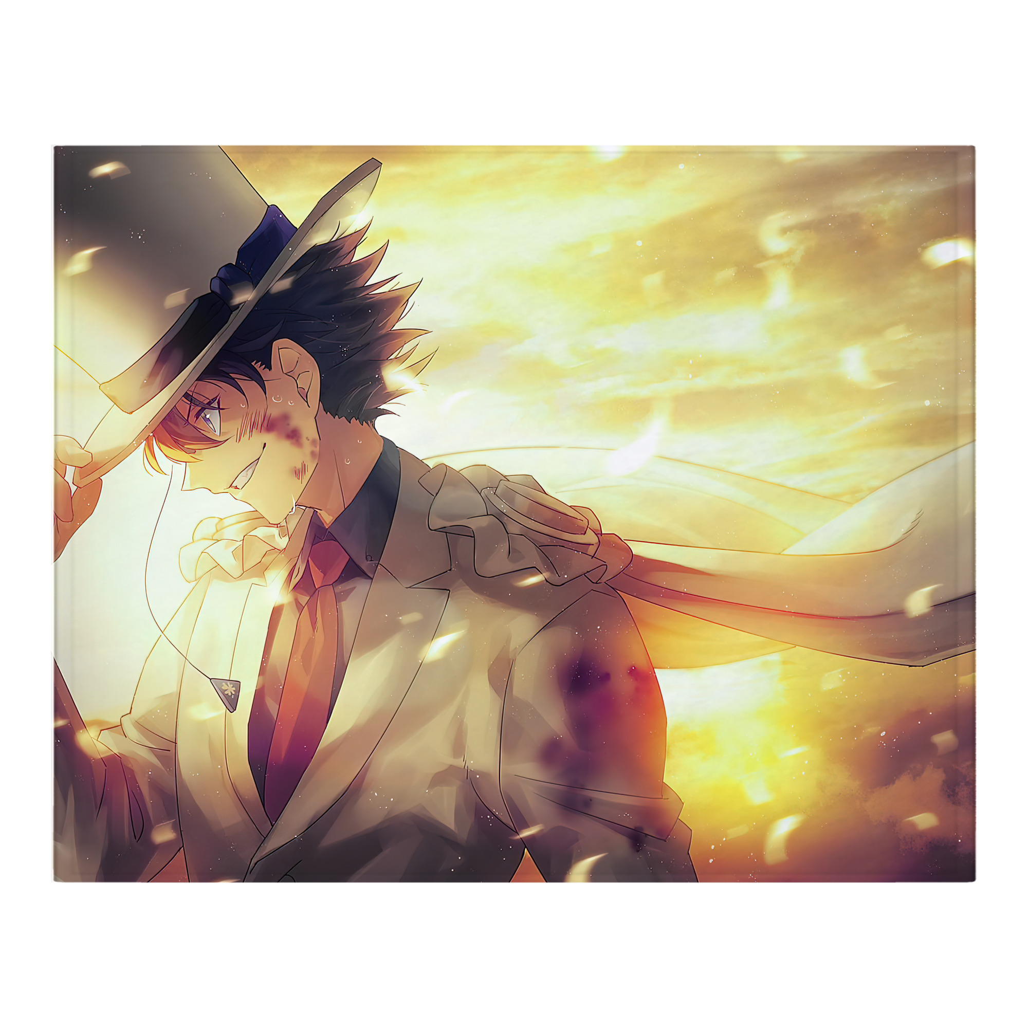 （画像用） 名探偵コナン Detective Conan フランネルブランケット・多サイズ対応（横型）