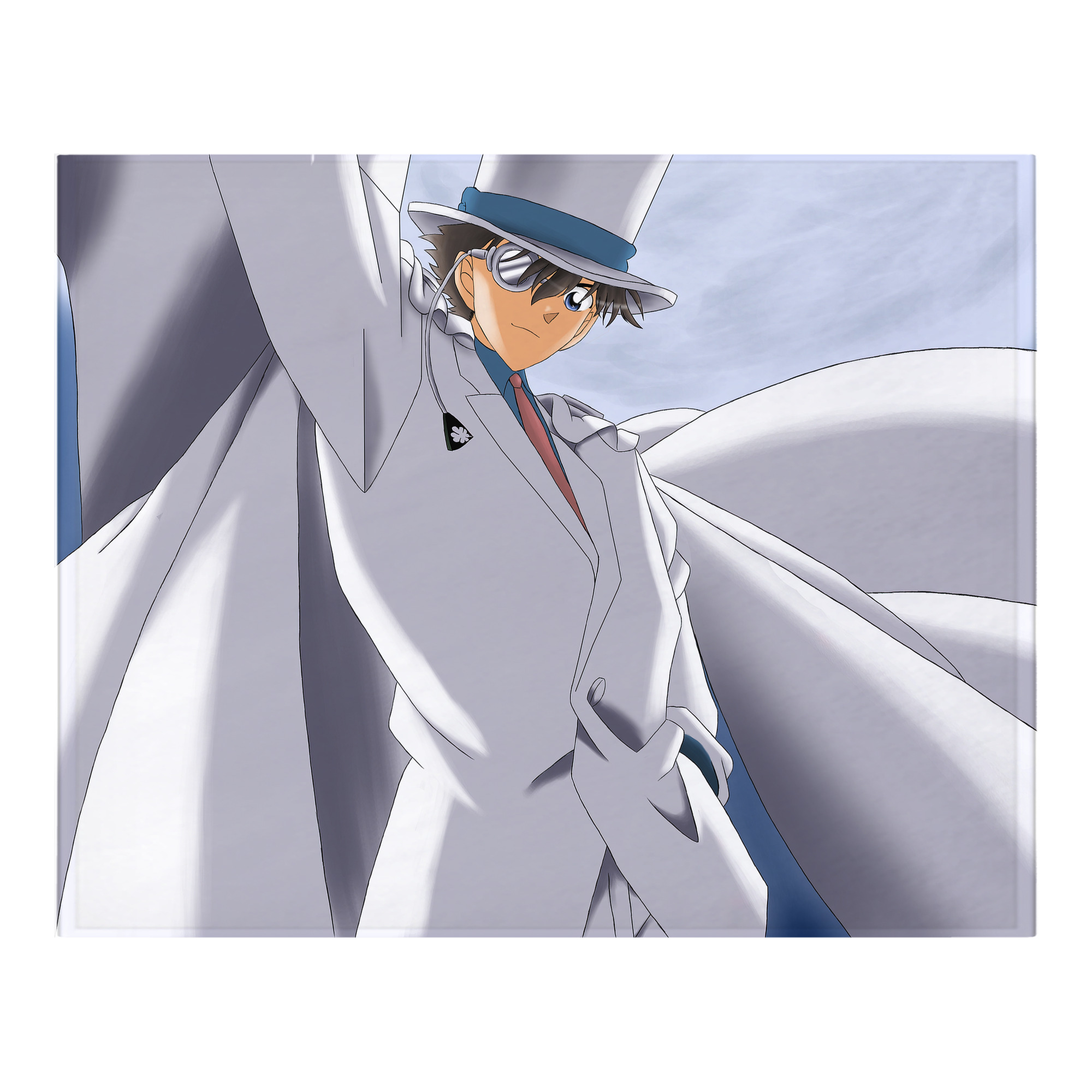 （画像用） 名探偵コナン Detective Conan フランネルブランケット・多サイズ対応（横型）