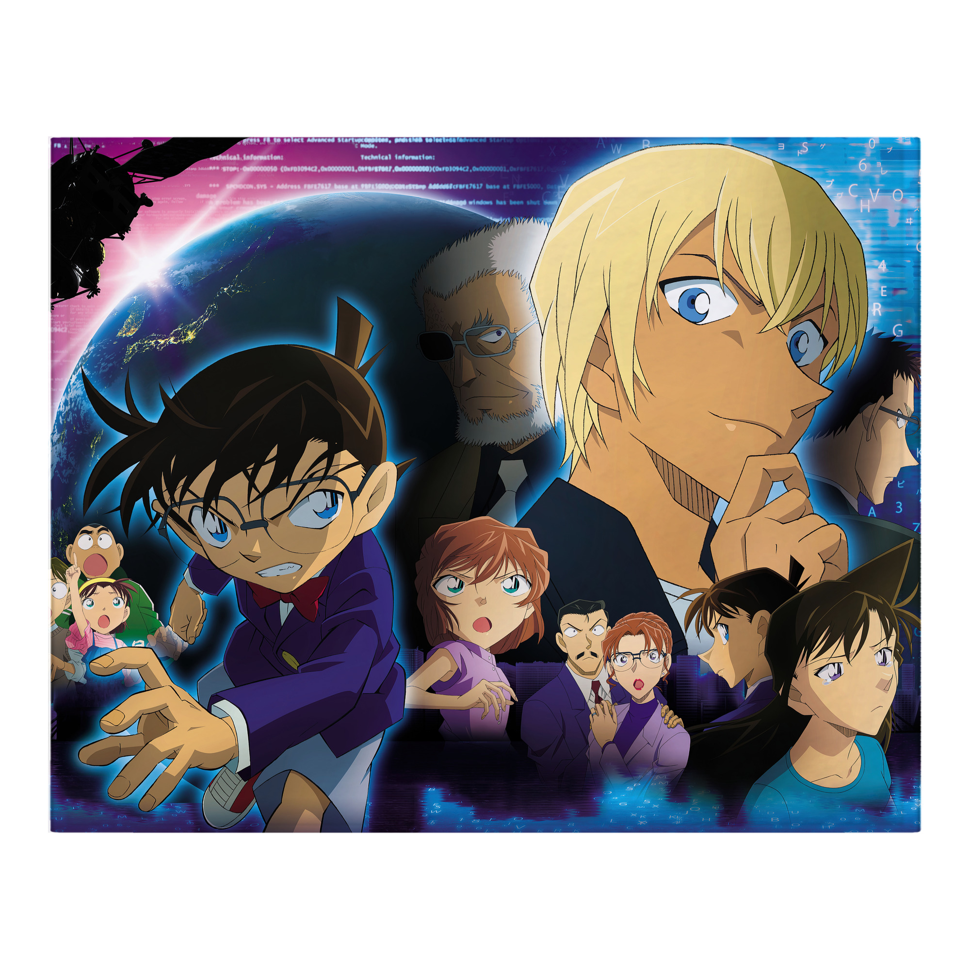 （画像用） 名探偵コナン Detective Conan フランネルブランケット・多サイズ対応（横型）
