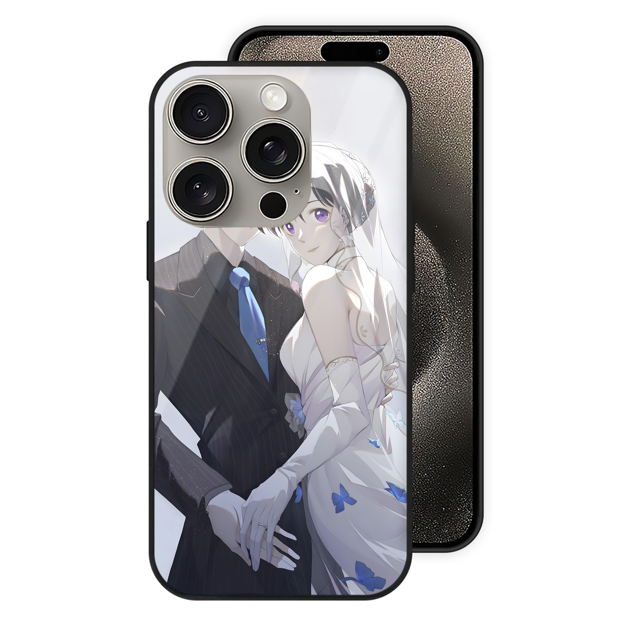 （画像用） 名探偵コナン Detective Conan 【iPhone15Pro対応】スマホケース 耐衝撃＆黄変防止 背面ガラス