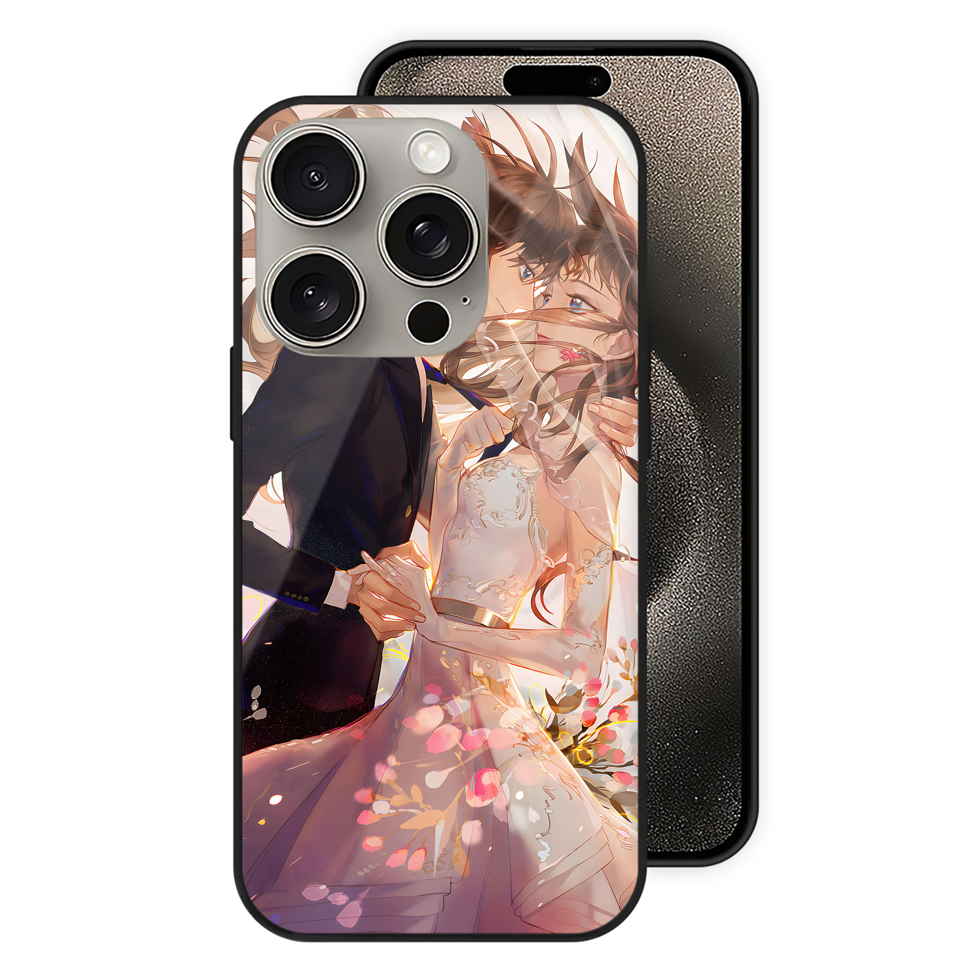 （画像用） 名探偵コナン Detective Conan 【iPhone15Pro対応】スマホケース 耐衝撃＆黄変防止 背面ガラス