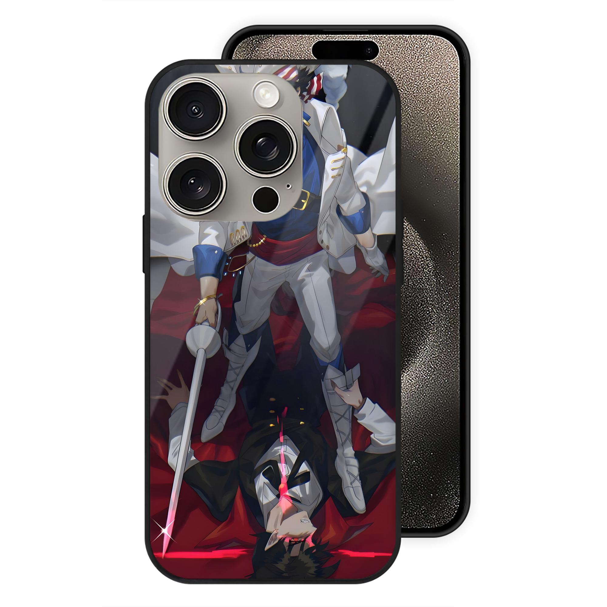 （画像用） 名探偵コナン Detective Conan 【iPhone15Pro対応】スマホケース 耐衝撃＆黄変防止 背面ガラス