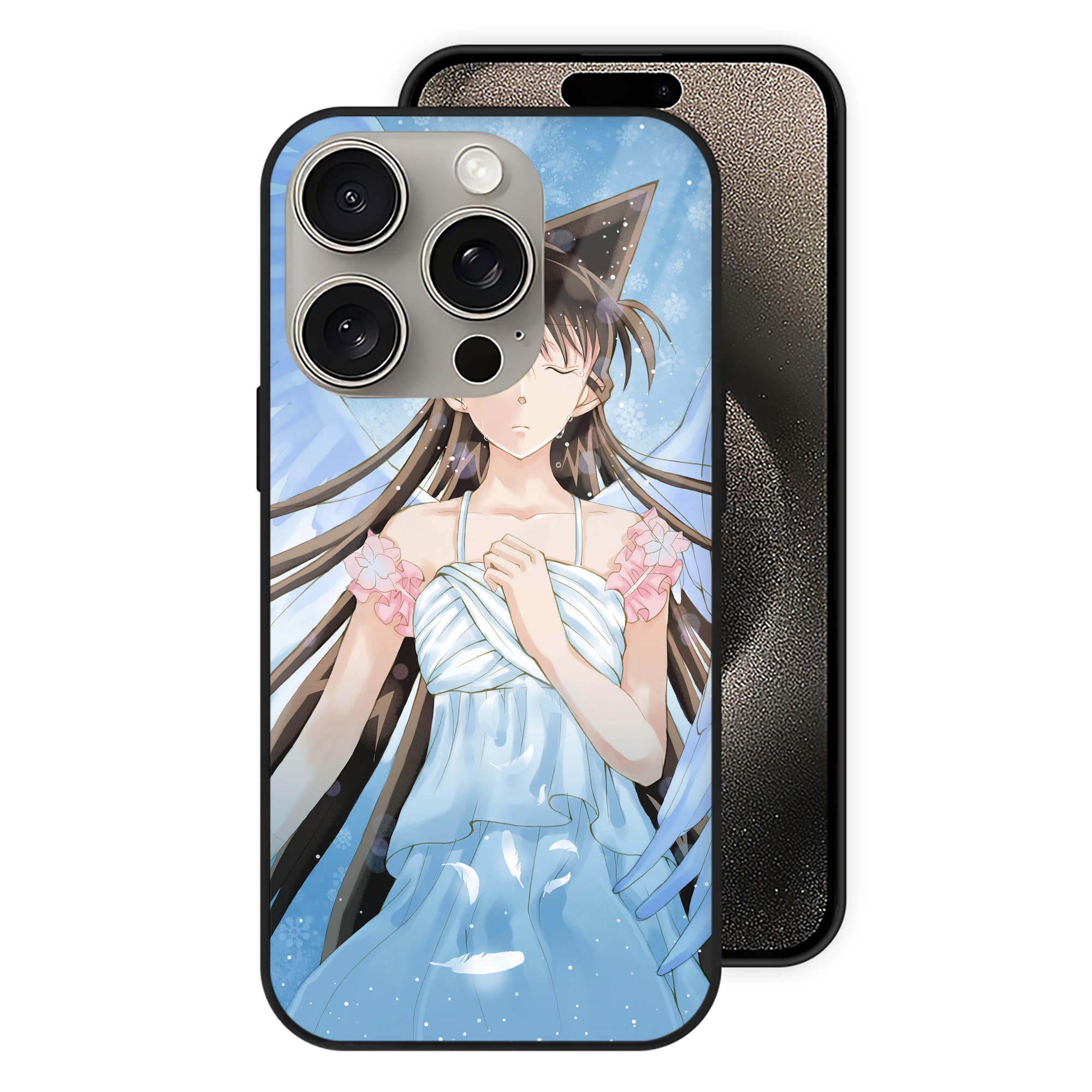 （画像用） 名探偵コナン Detective Conan 【iPhone15Pro対応】スマホケース 耐衝撃＆黄変防止 背面ガラス