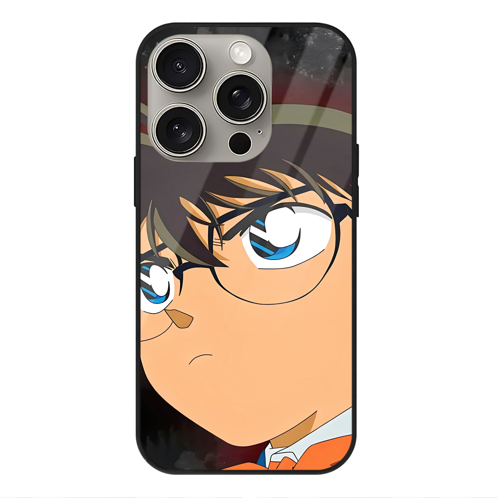 （画像用） 名探偵コナン Detective Conan 【iPhone15Pro対応】スマホケース 耐衝撃＆黄変防止 背面ガラス