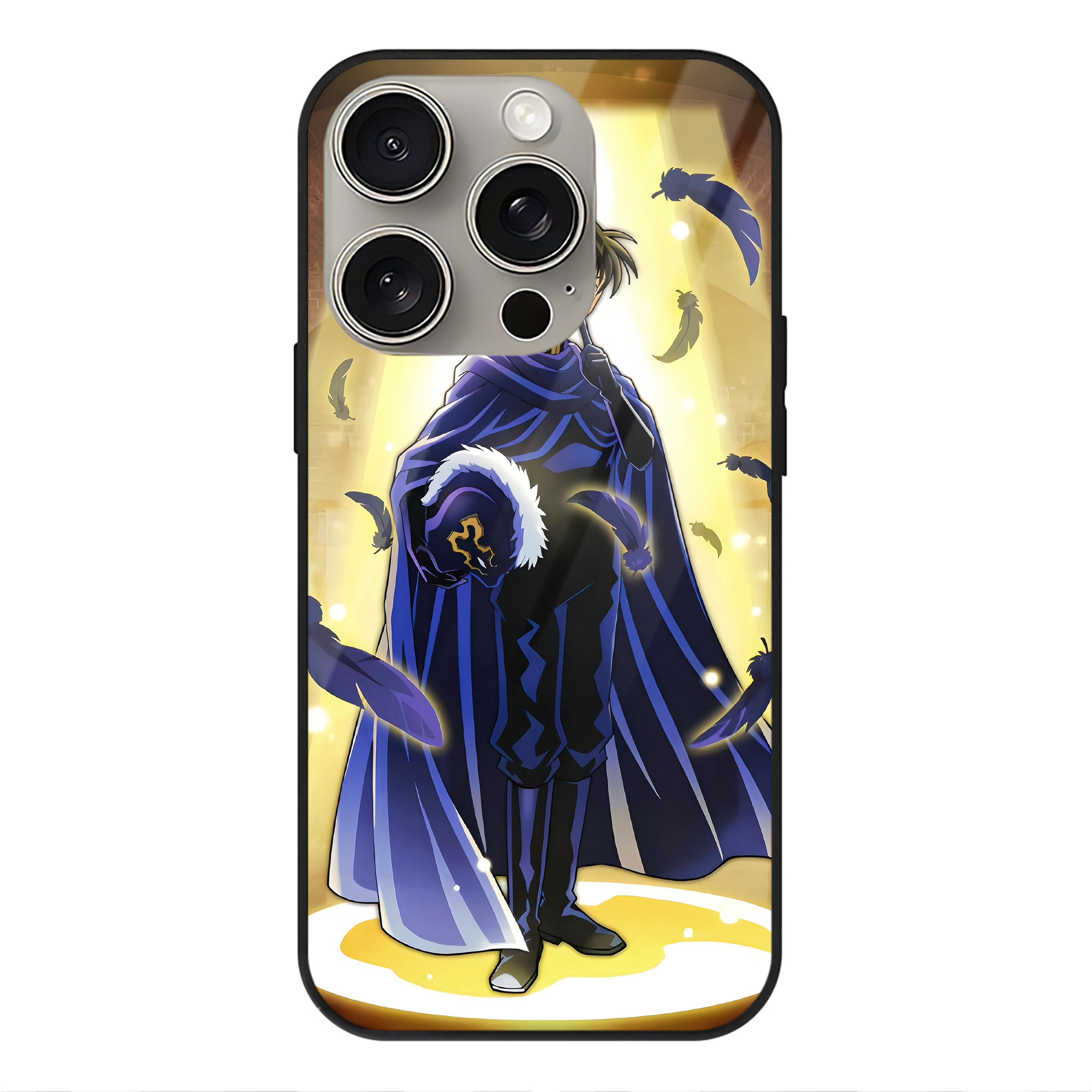 （画像用） 名探偵コナン Detective Conan 【iPhone15Pro対応】スマホケース 耐衝撃＆黄変防止 背面ガラス