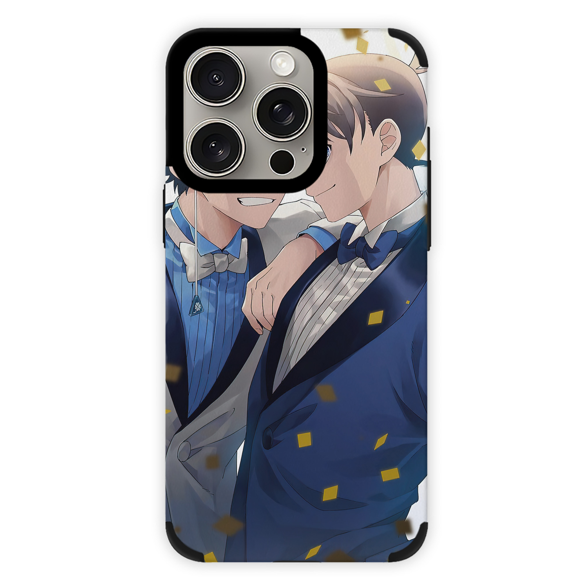 （画像用） 名探偵コナン Detective Conan 【iPhone15ProMax対応】 PUレザー スマホケース 耐衝撃＆黄変防止