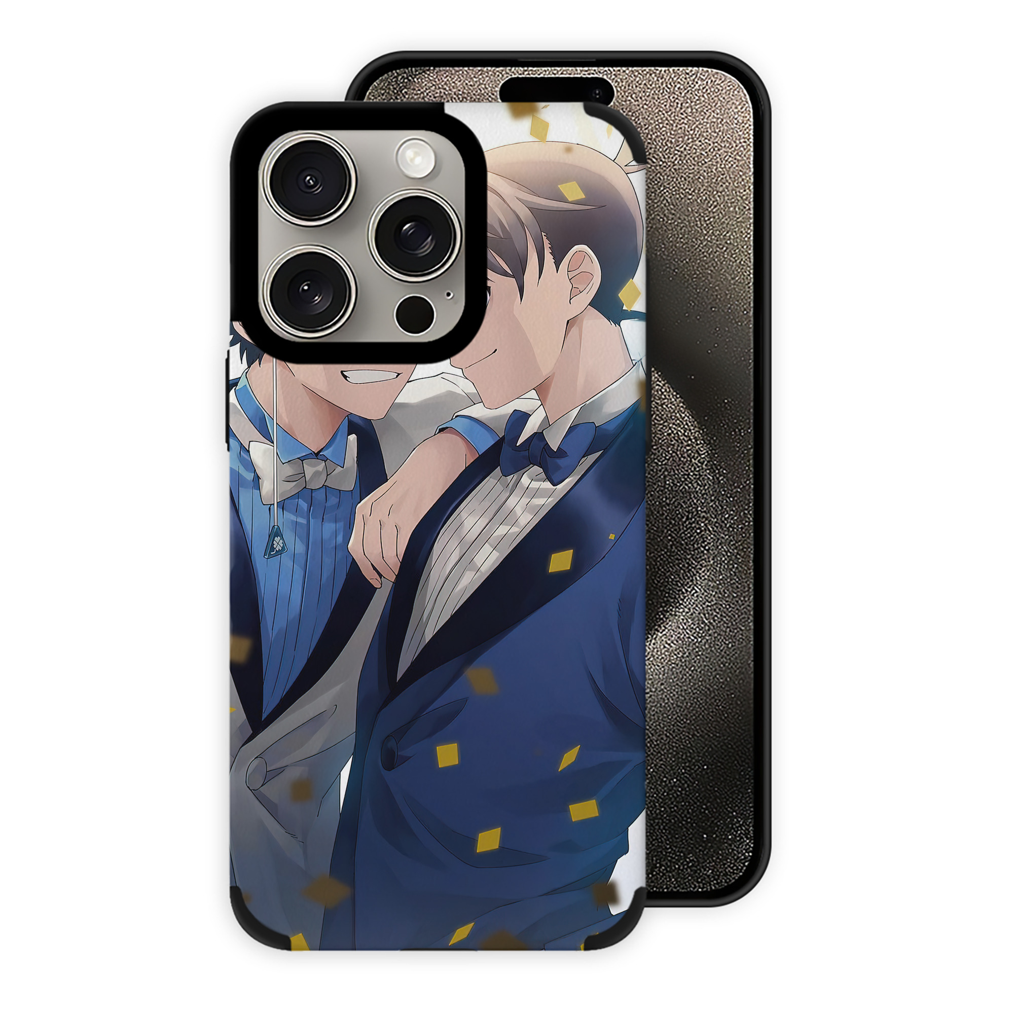 （画像用） 名探偵コナン Detective Conan 【iPhone15ProMax対応】 PUレザー スマホケース 耐衝撃＆黄変防止